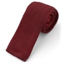 Corbata de punto burdeos Corbata de punto burdeos