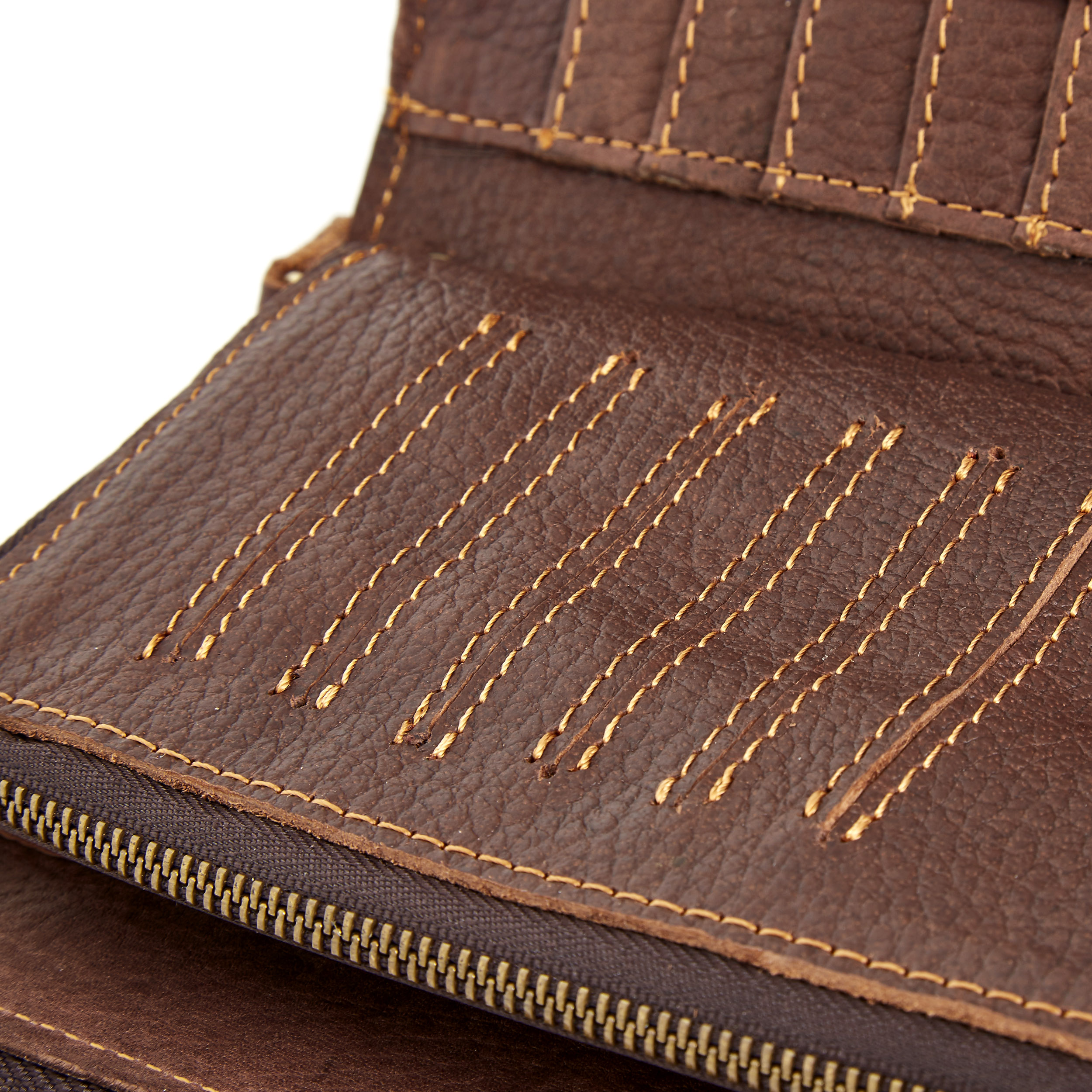 Extra Stor Brun Plånbok - 5