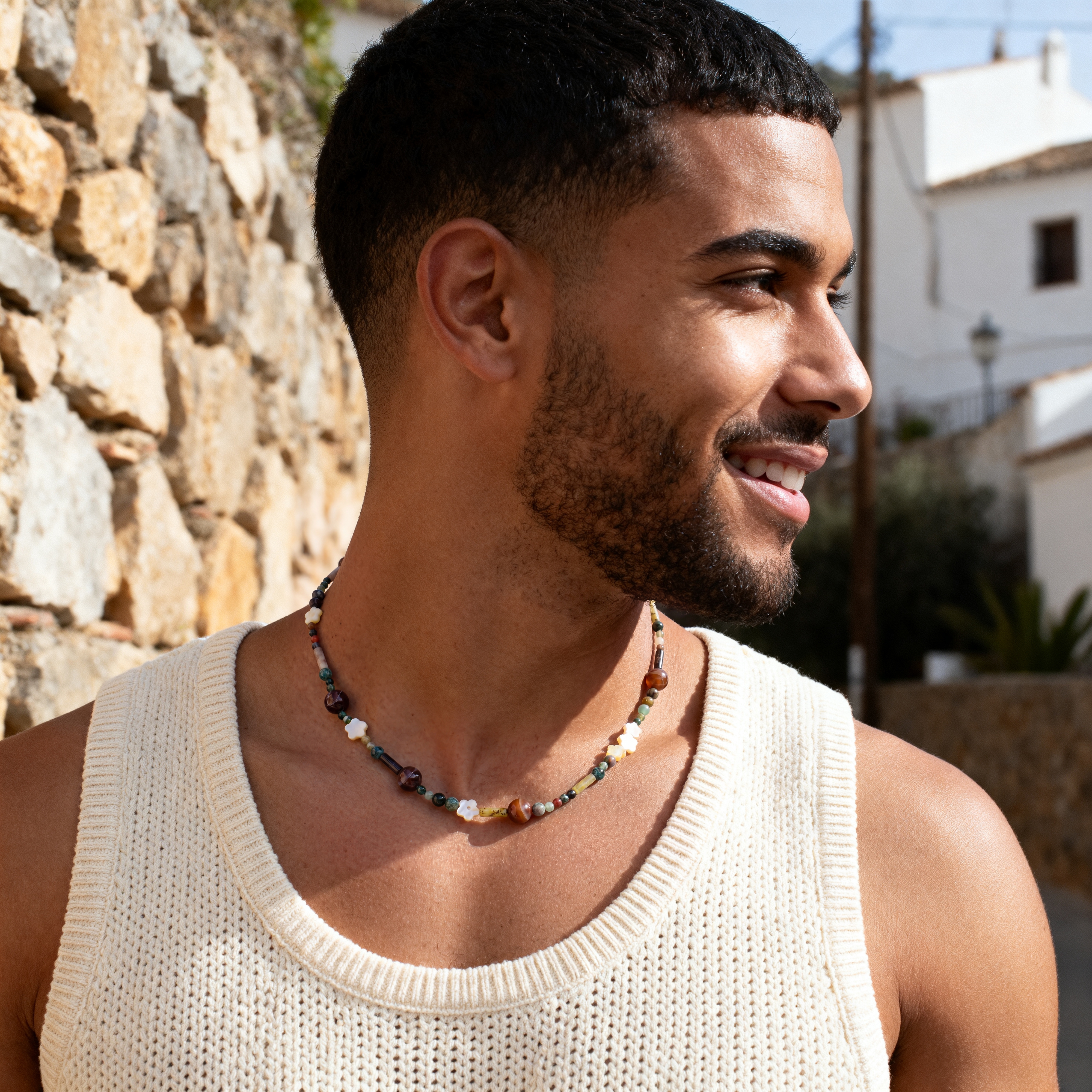 Mediterranean | Earth-Tone Beaded Necklace - 3