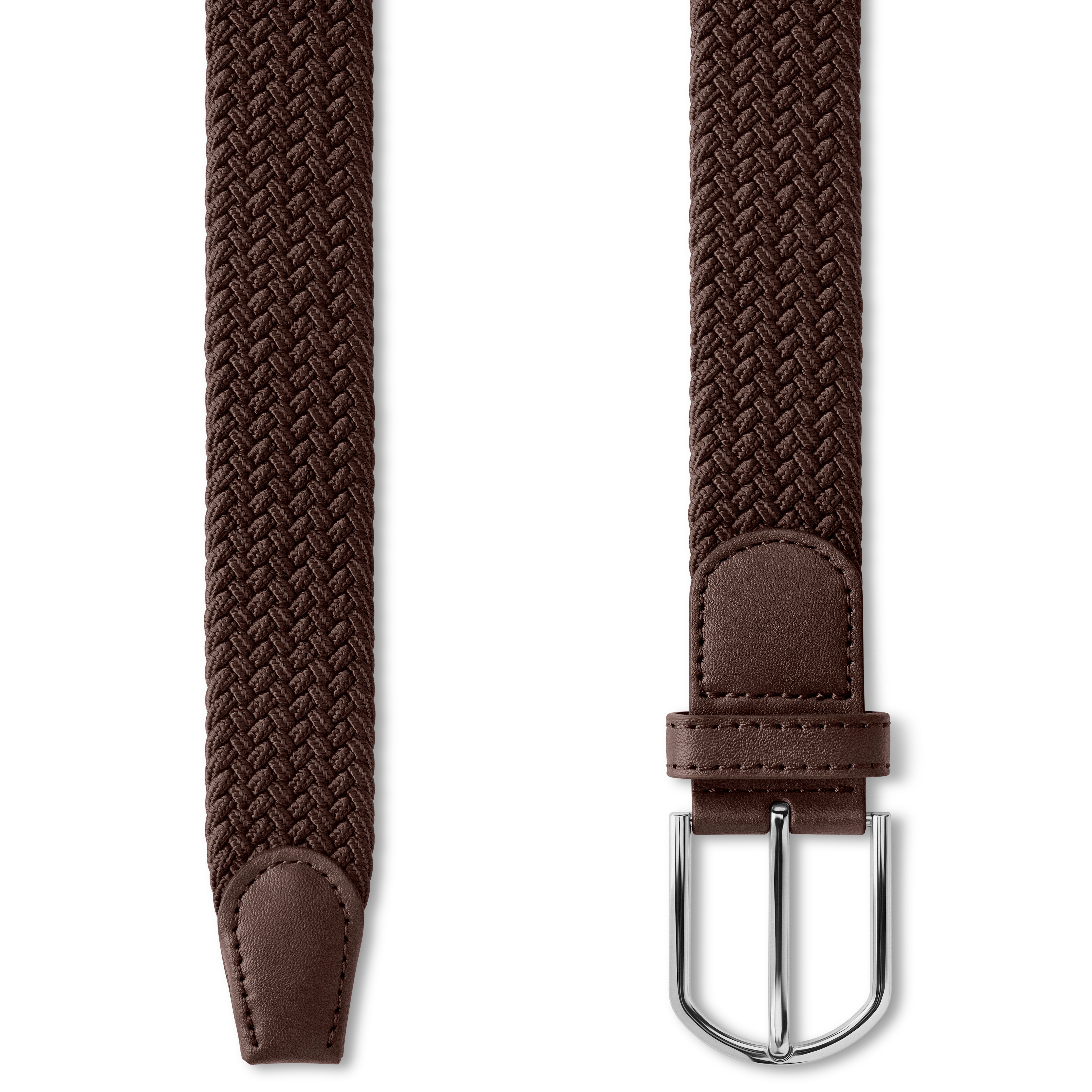 Ruskea Elastinen Kudottu Kangasvyö - 2