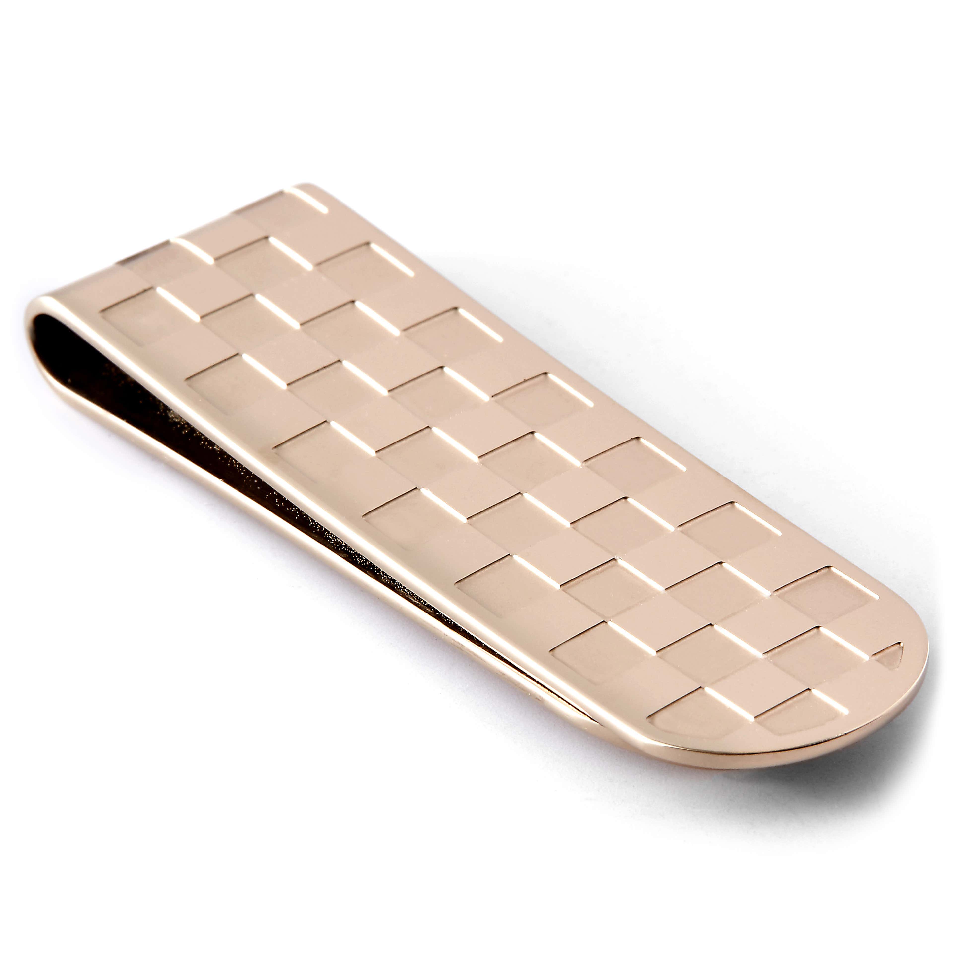 Rose Gold Coloured Chess Money Clip