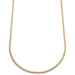 Essentials | 1/8" (3 mm) Gold-Tone Herringbone Chain Necklace