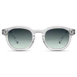 Square Green Horn-Rimmed Bille Sunglasses