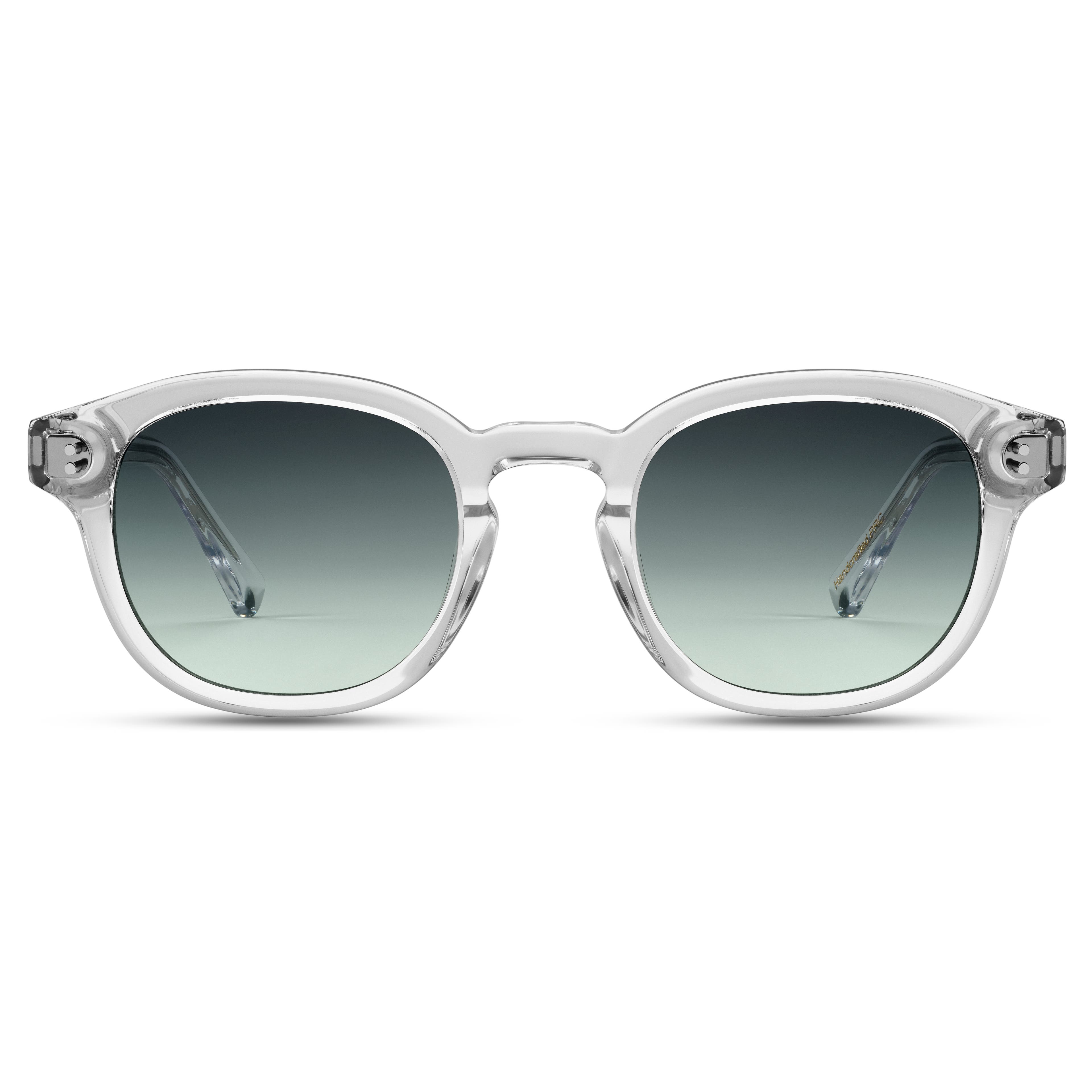 Firkantede Grønne New Depp Hornbriller/Solbriller
