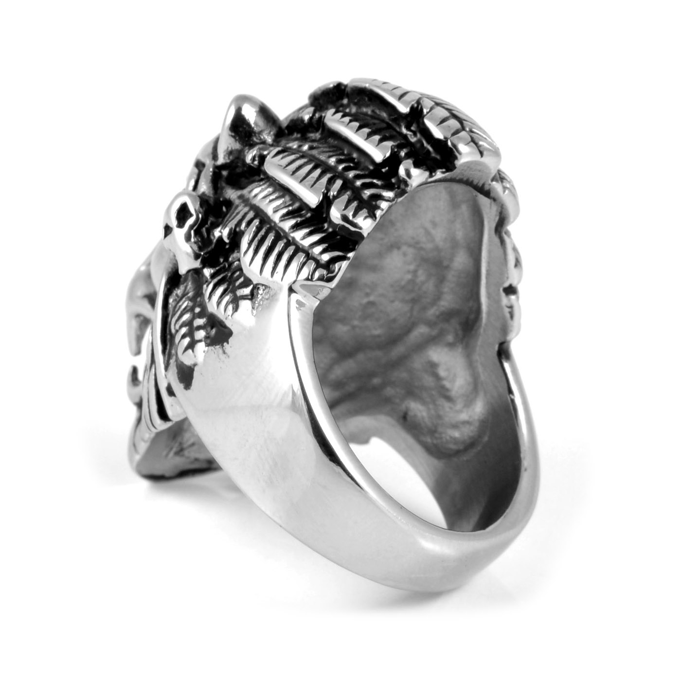 XL jekleni prstan z motivom leva - 3