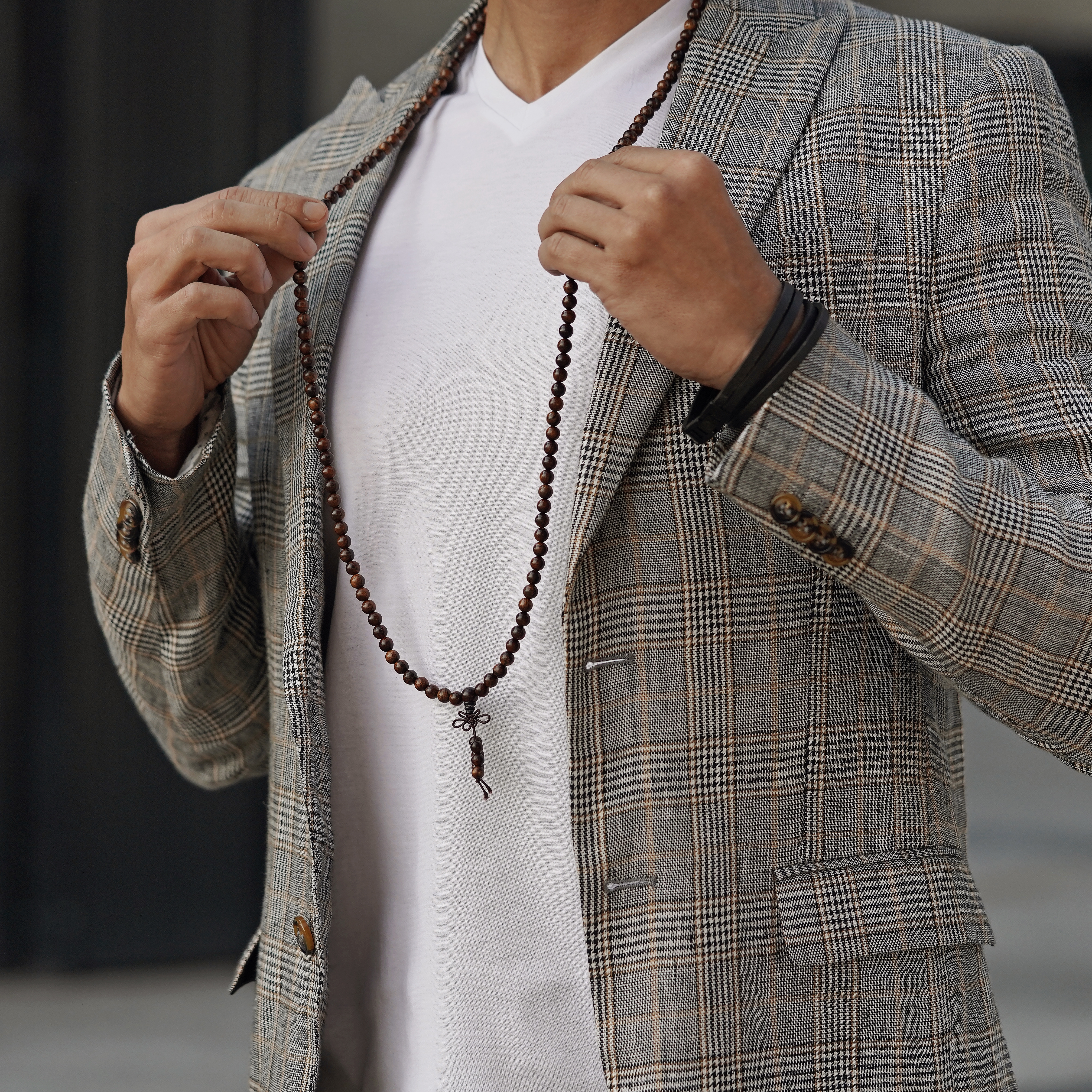 Dark & Black Roy Double-Wrap Leather Bracelet - 5