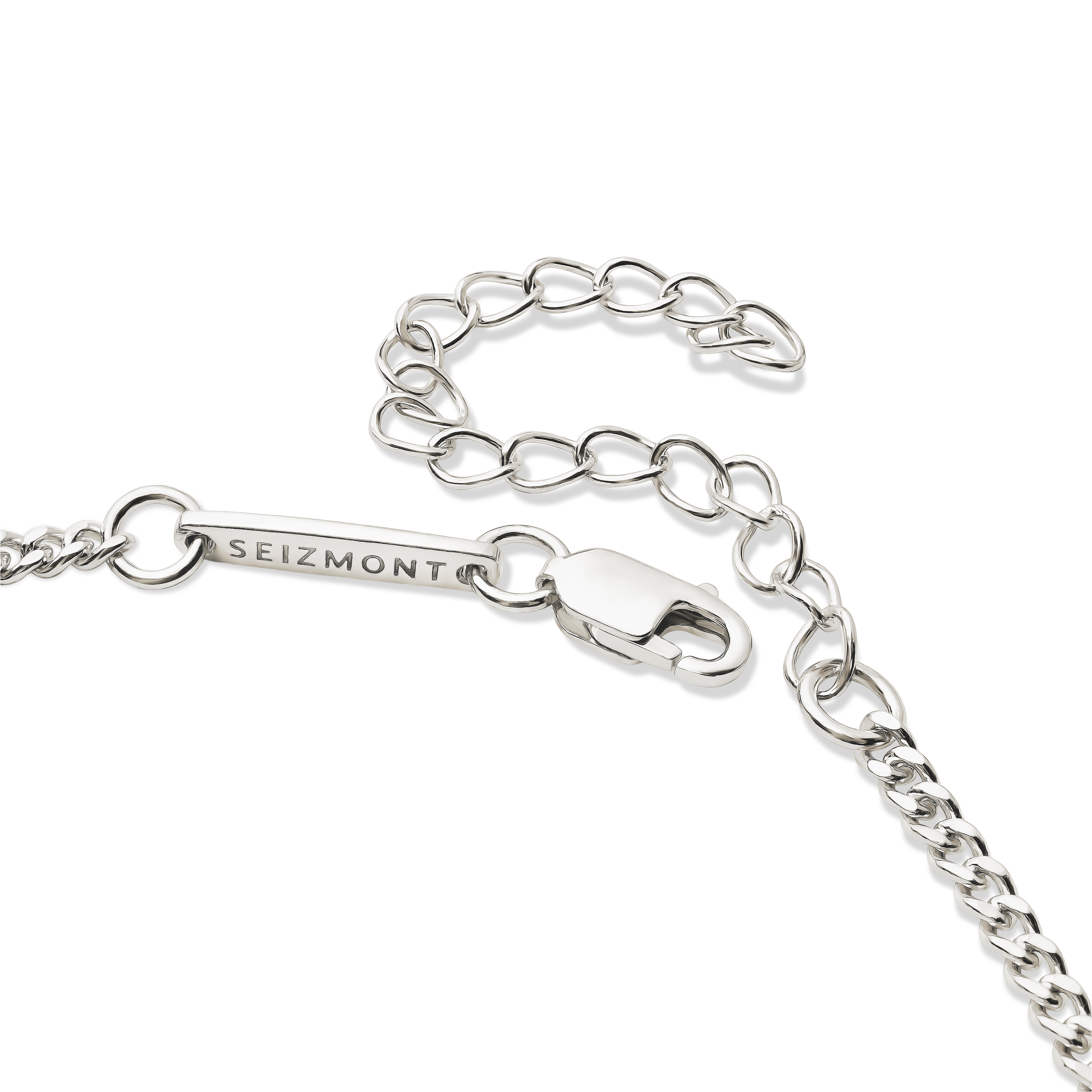 Argentia | Bracelet à maille gourmette en argent sterling 925 brut & sans revêtement - 2 mm  - 6