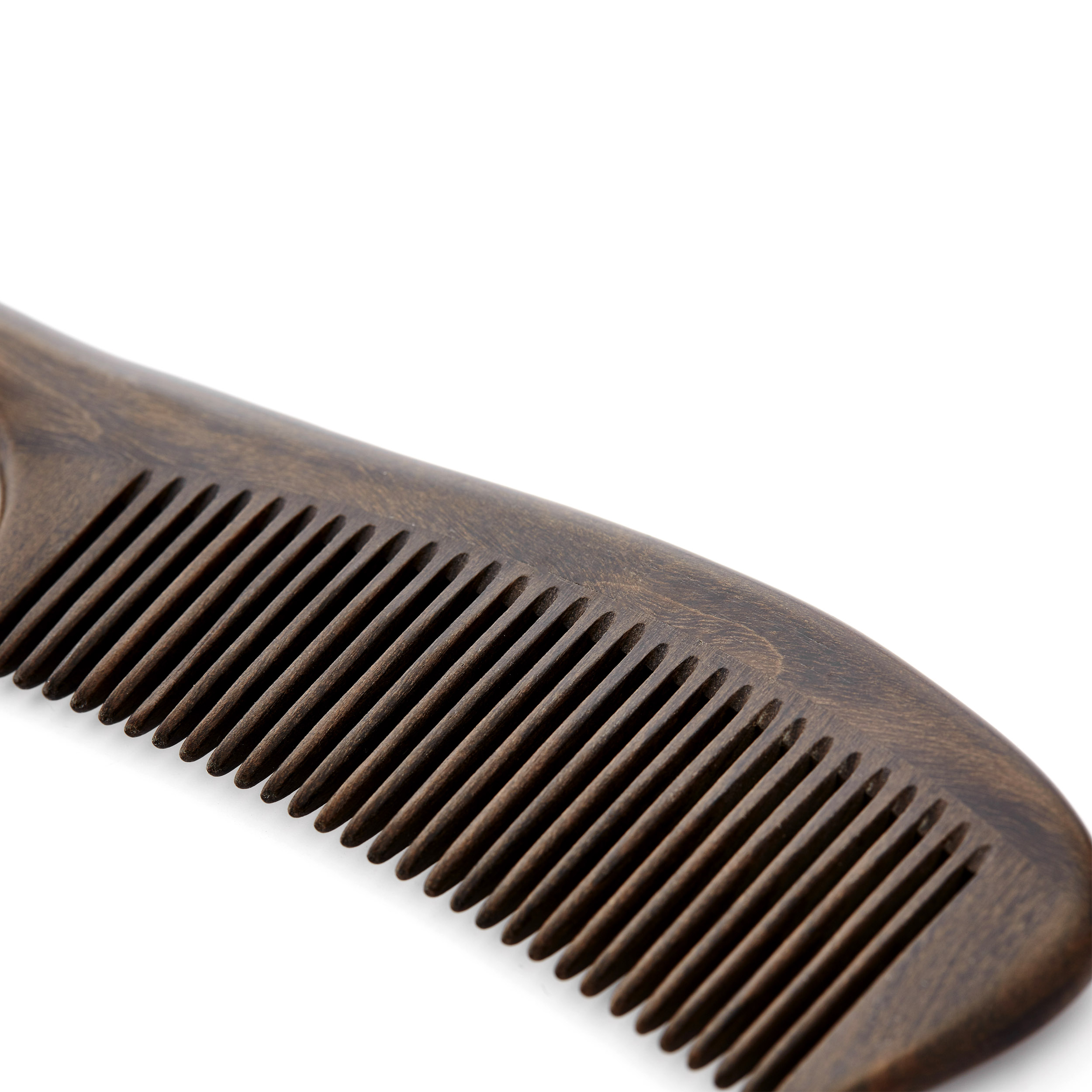 Pettine curvo in legno di scotano - 2