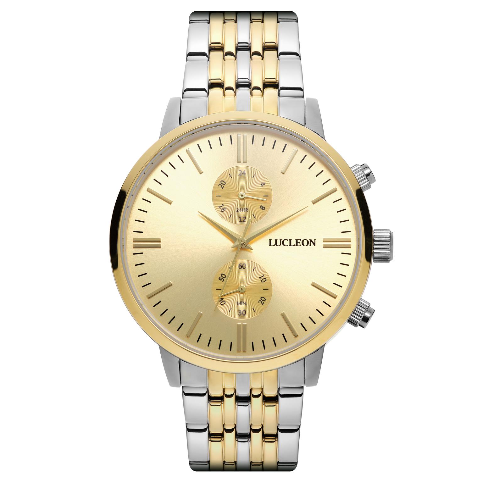 Leroy Kellan Roestvrijstalen Horloge met Dubbele Tijdzone Leroy Kellan Roestvrijstalen Horloge met Dubbele Tijdzone