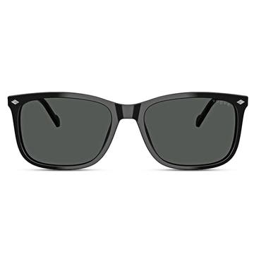 Czarne okulary przeciwsłoneczne w rogowej oprawce | Vogue 0VO5618S Czarne okulary przeciwsłoneczne w rogowej oprawce | Vogue 0VO5618S