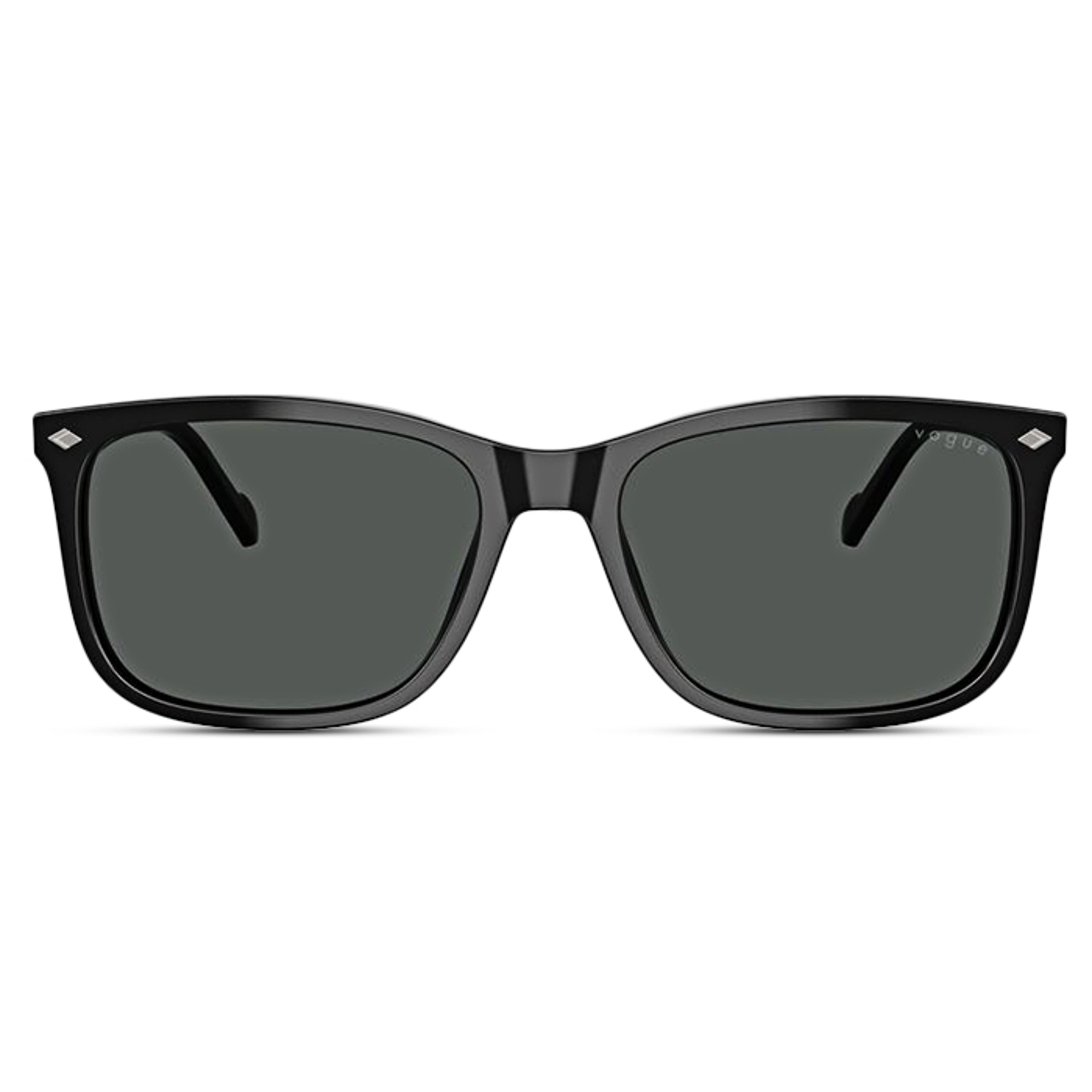 Black Horn-Rimmed Sunglasses | Vogue 0VO5618S Black Horn-Rimmed Sunglasses | Vogue 0VO5618S