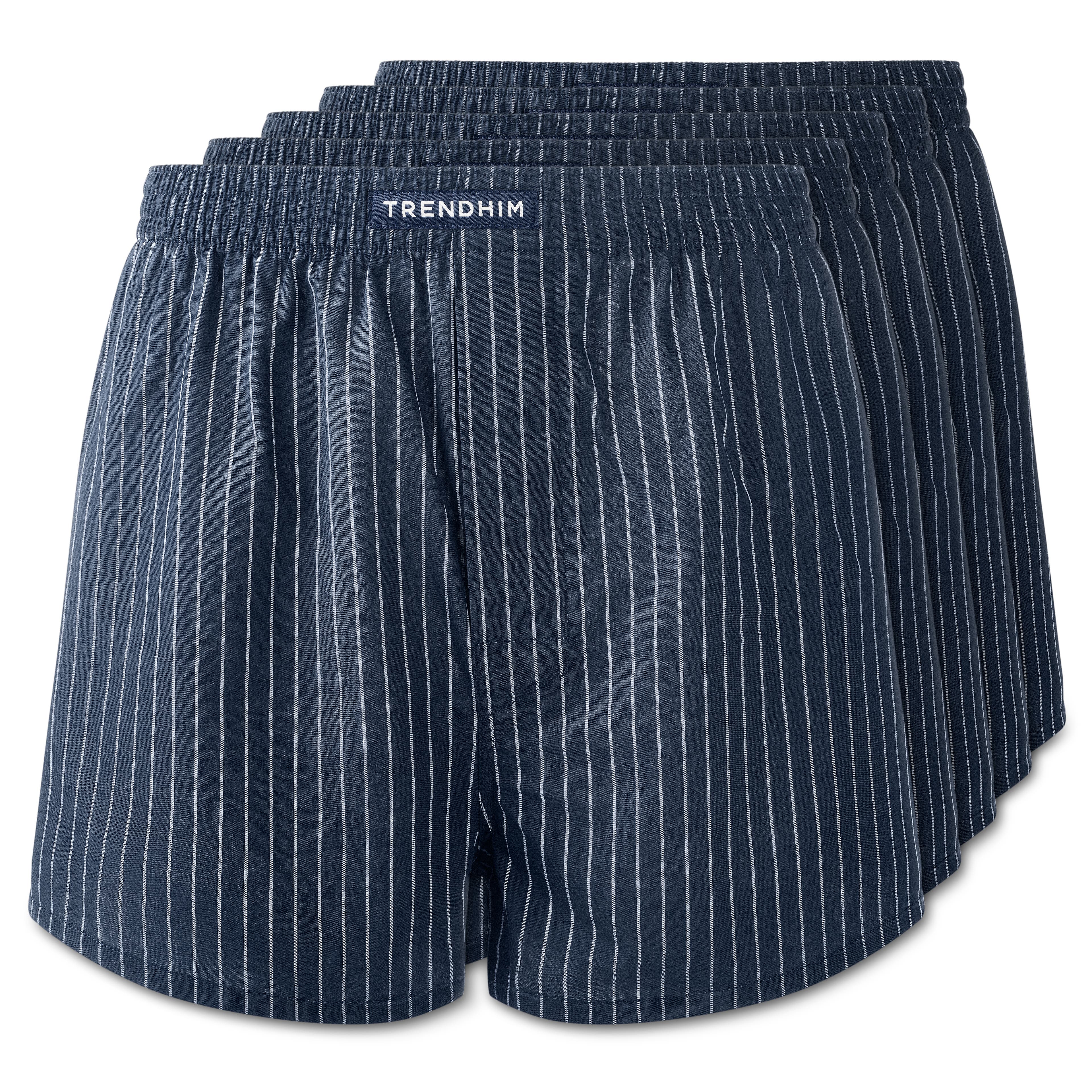 AirFeel | 5-Pakkaus Raidalliset Syvänsiniset Väljät Puuvilla Bokserit AirFeel | 5-Pakkaus Raidalliset Syvänsiniset Väljät Puuvilla Bokserit