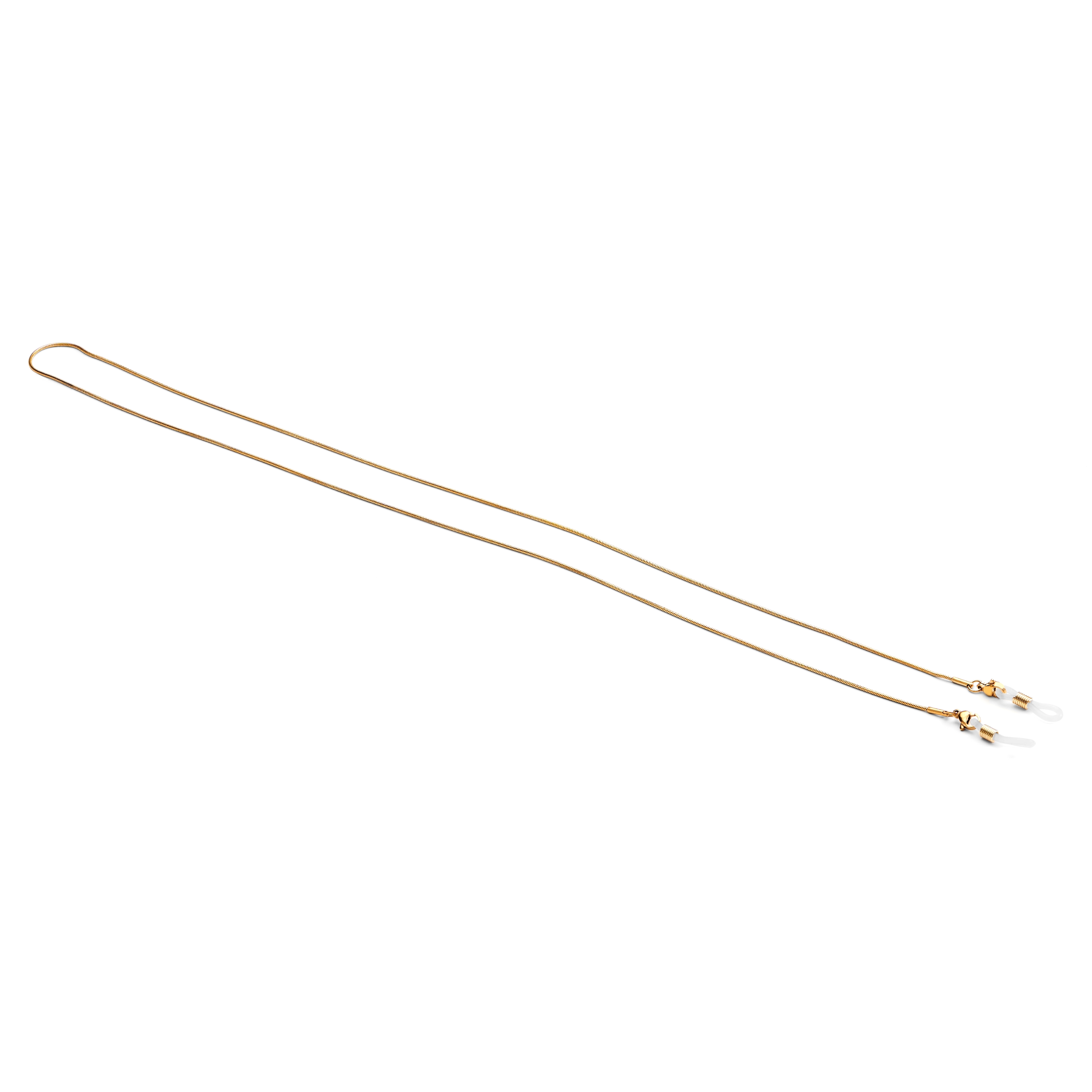 Fekete rozsdamentes acél halszálkás napszemüveg lánc - 2