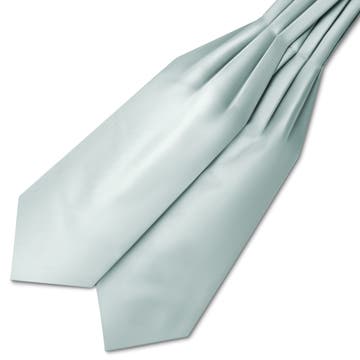 Saténový kravatový šál v arktickej modrej farbe