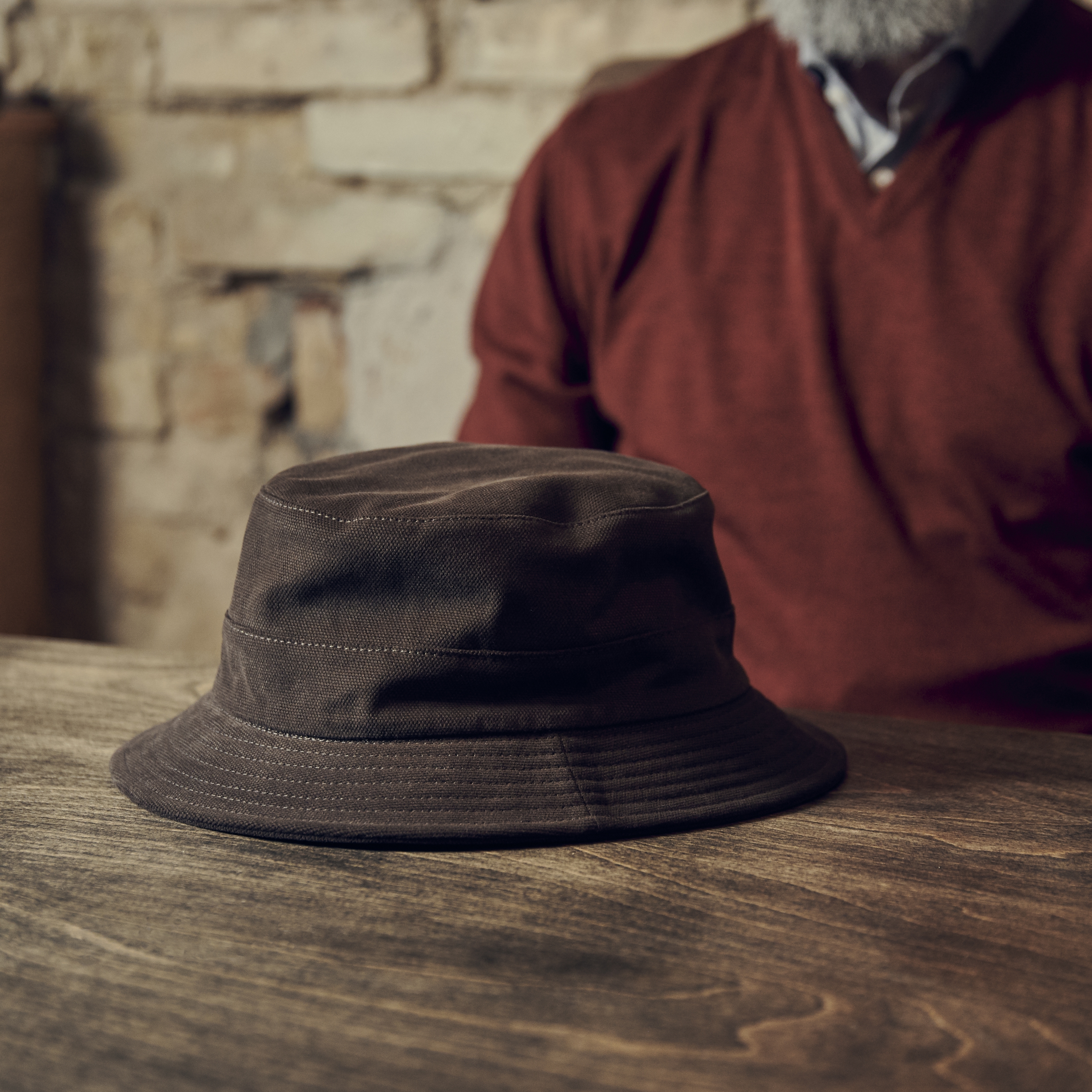 ハット Smooth Mood Corduroy Logo Bucket Hat 4BKS022 Gemmytongny Colorblock Rust Mustard Green Gorpcore Bucket