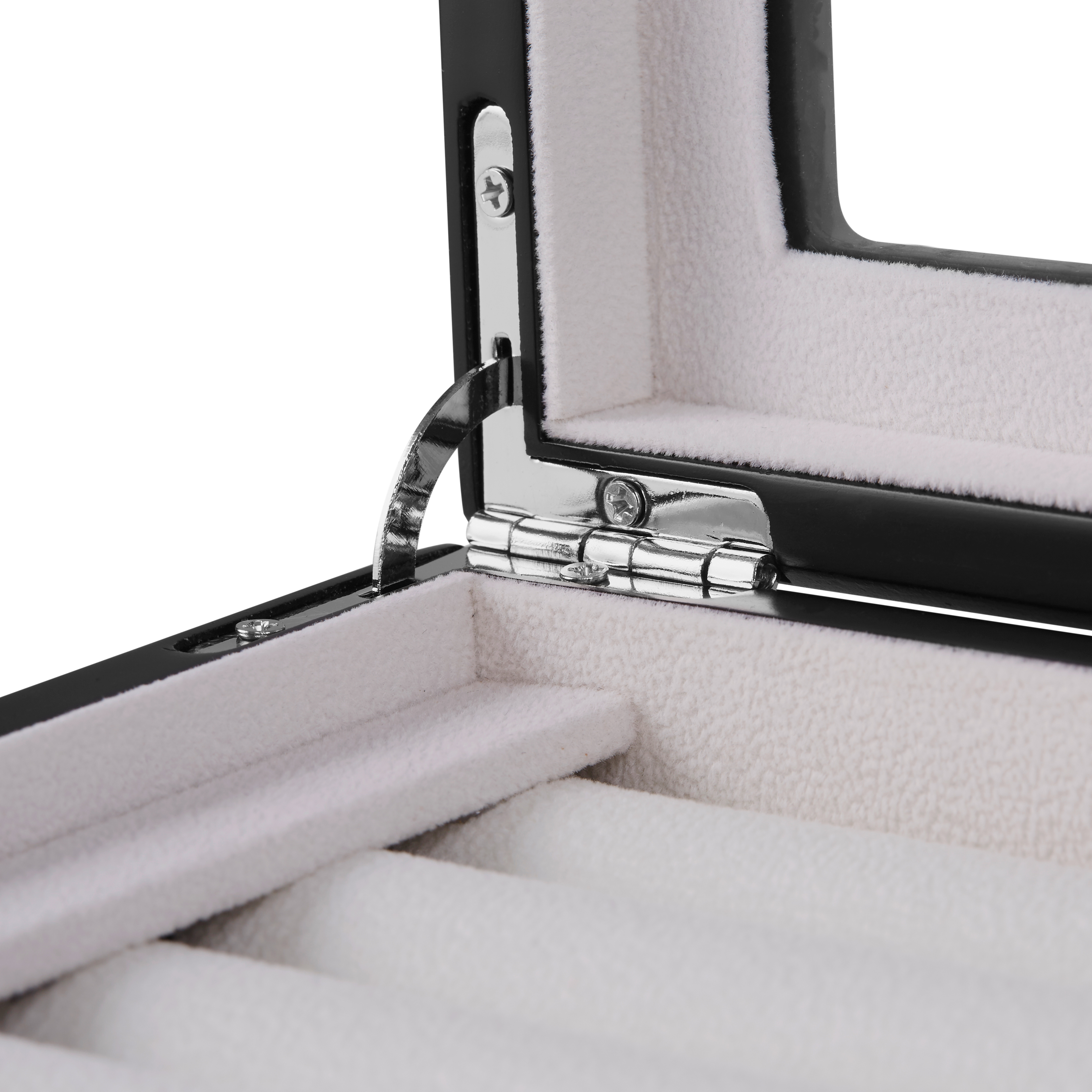 Casetă din lemn negru pentru butoni/inele - 5