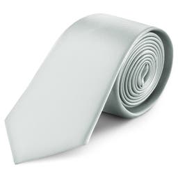 8 cm Silver-tone Satin Tie