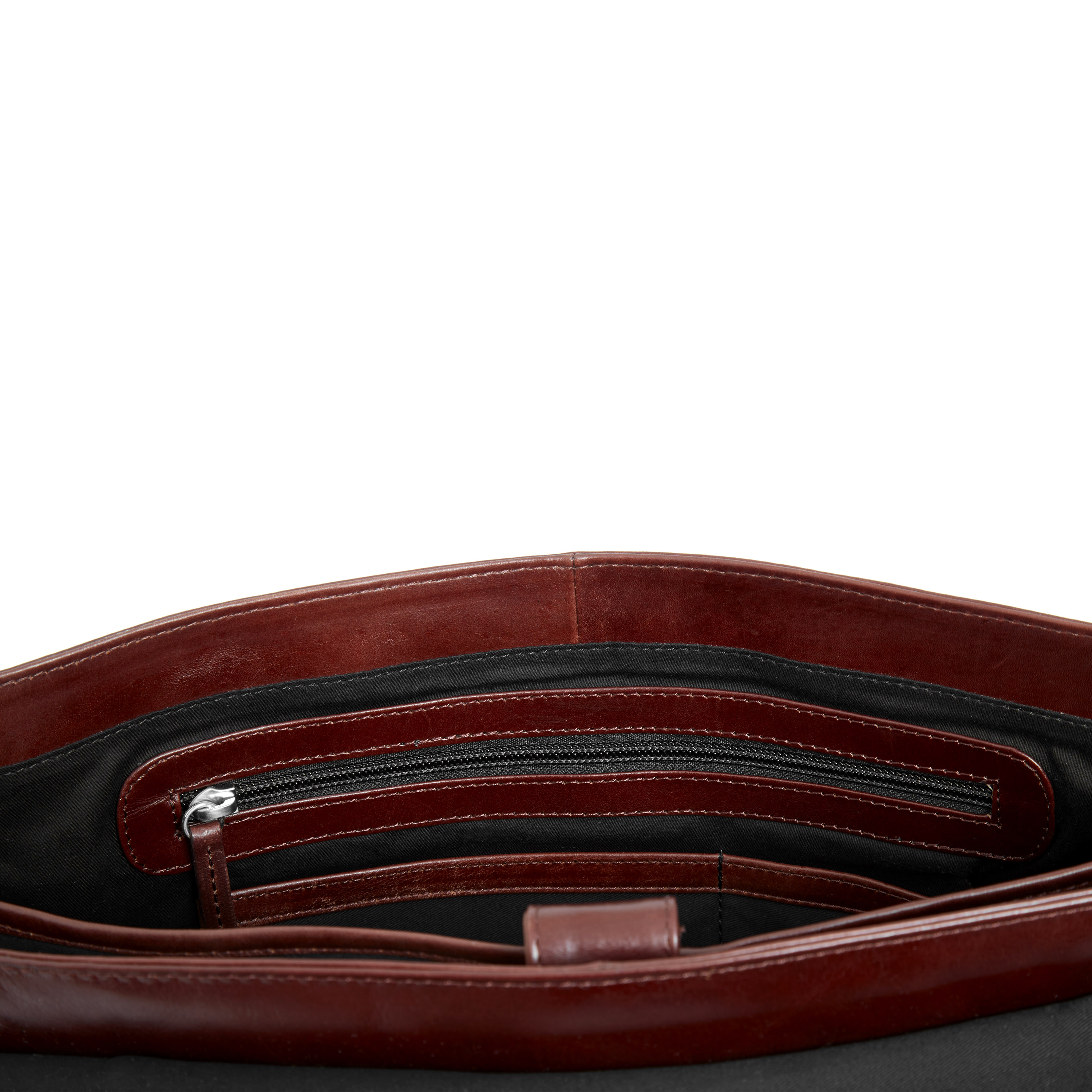 Bandolera clásica de piel marrón Jasper - 15