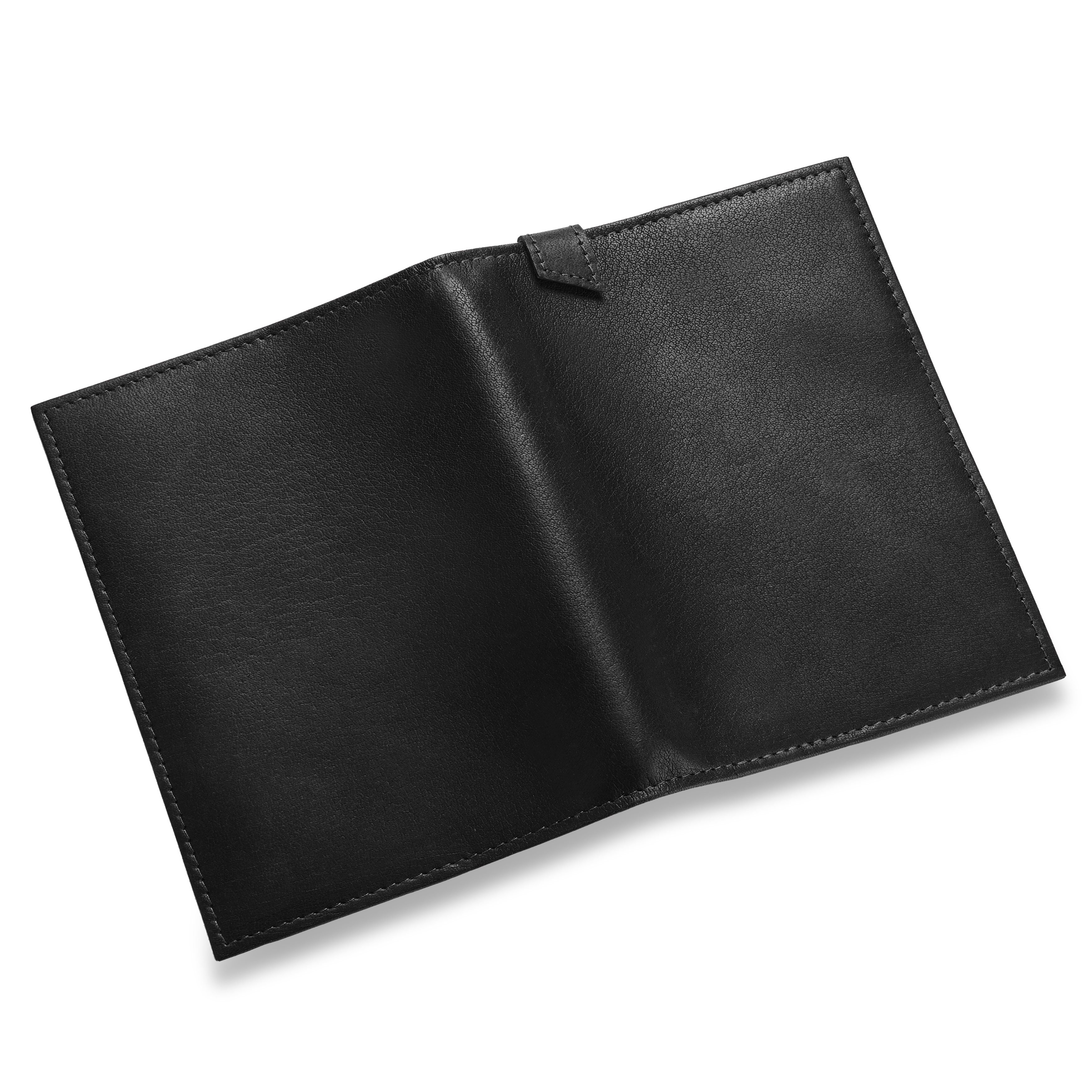 Passport Cover Black FullGrain Buffalo Leather In stock! Trendhim