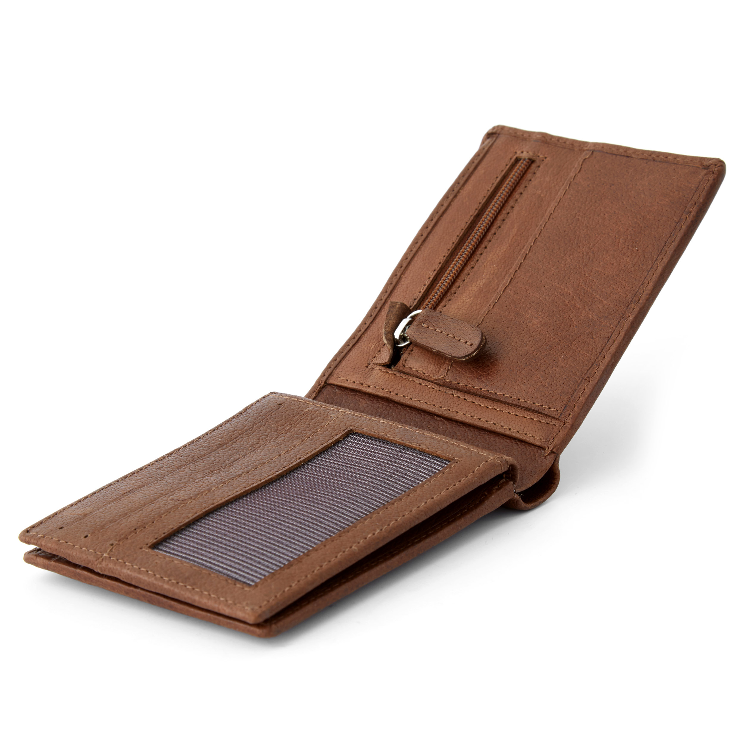Tankleurige Dunne Leren Portemonnee California - 10