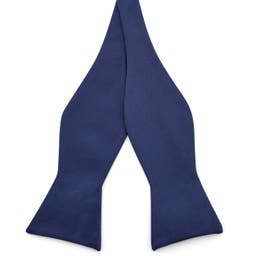 XL Navy Blue Self-Tie Bow Tie