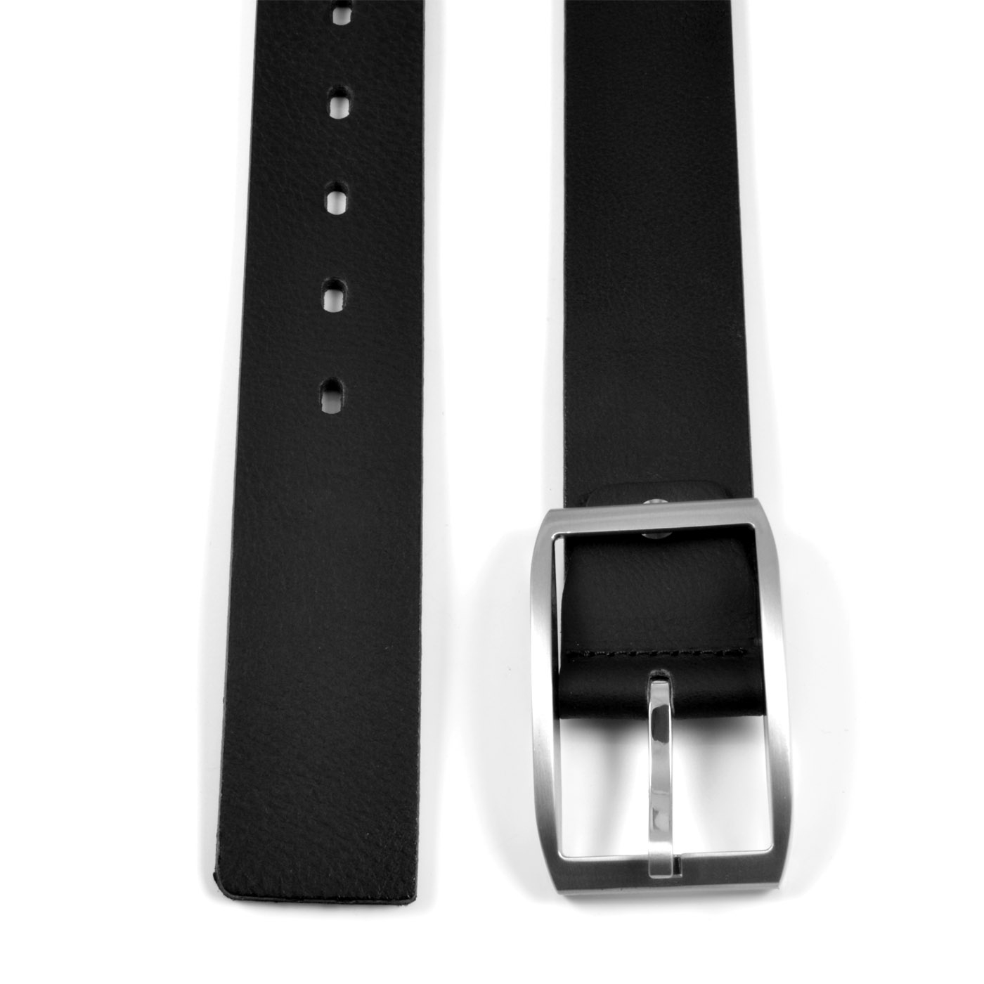 Czarny klasyczny pasek - 2