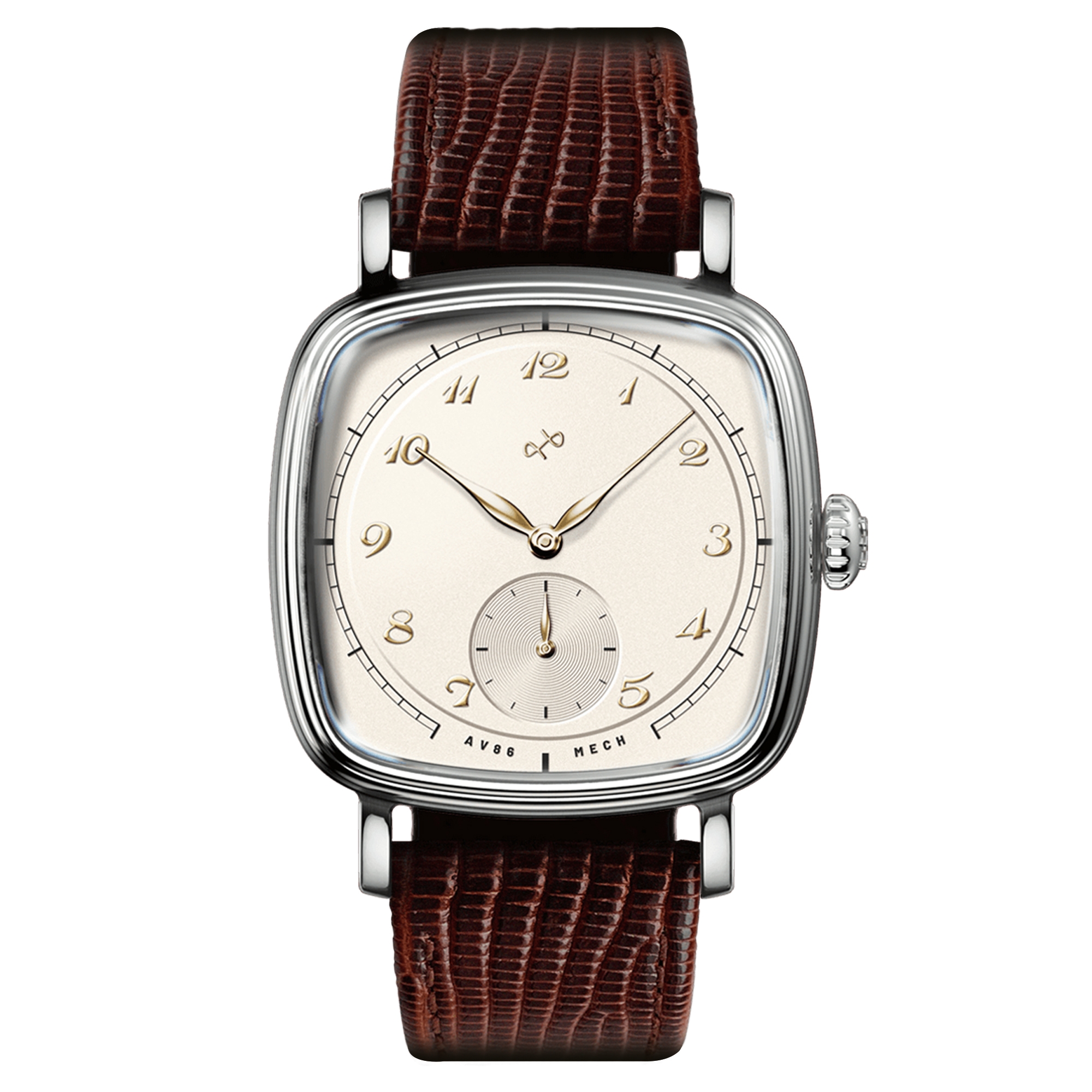 AV86 | 1954 Amalfi Mechanical Watch Steel & Off-white - 1