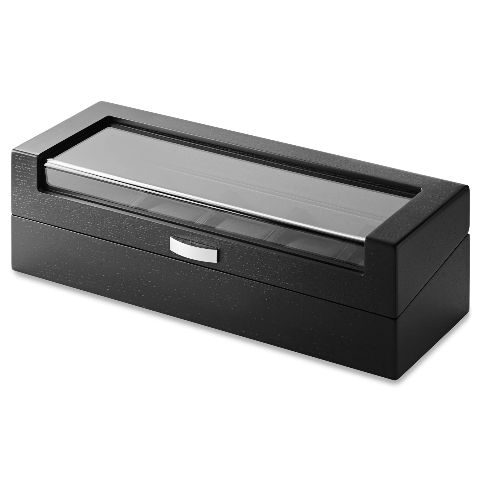 Caja para 5 relojes con chapa negra Caja para 5 relojes con chapa negra