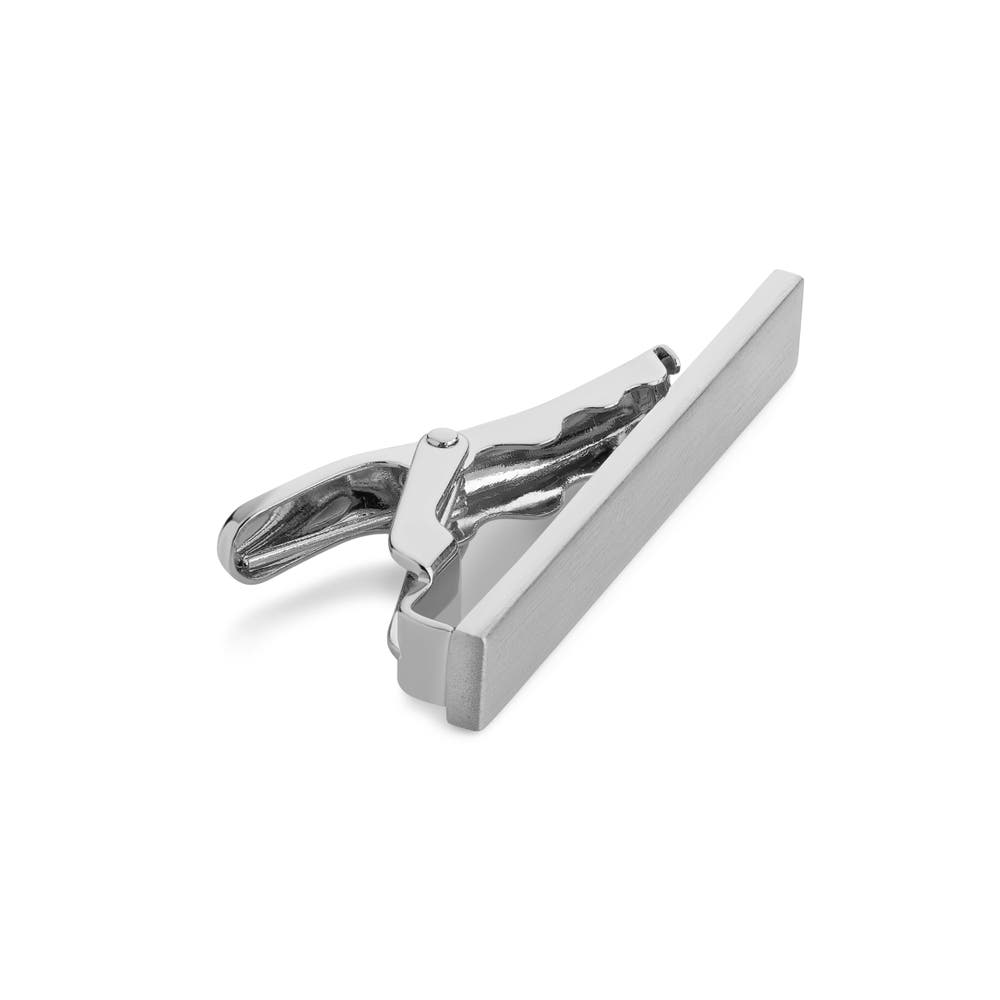 hover: Matte Silver-Tone 1 3/5" (4 cm) Tie Clip hover: Matte Silver-Tone 1 3/5" (4 cm) Tie Clip