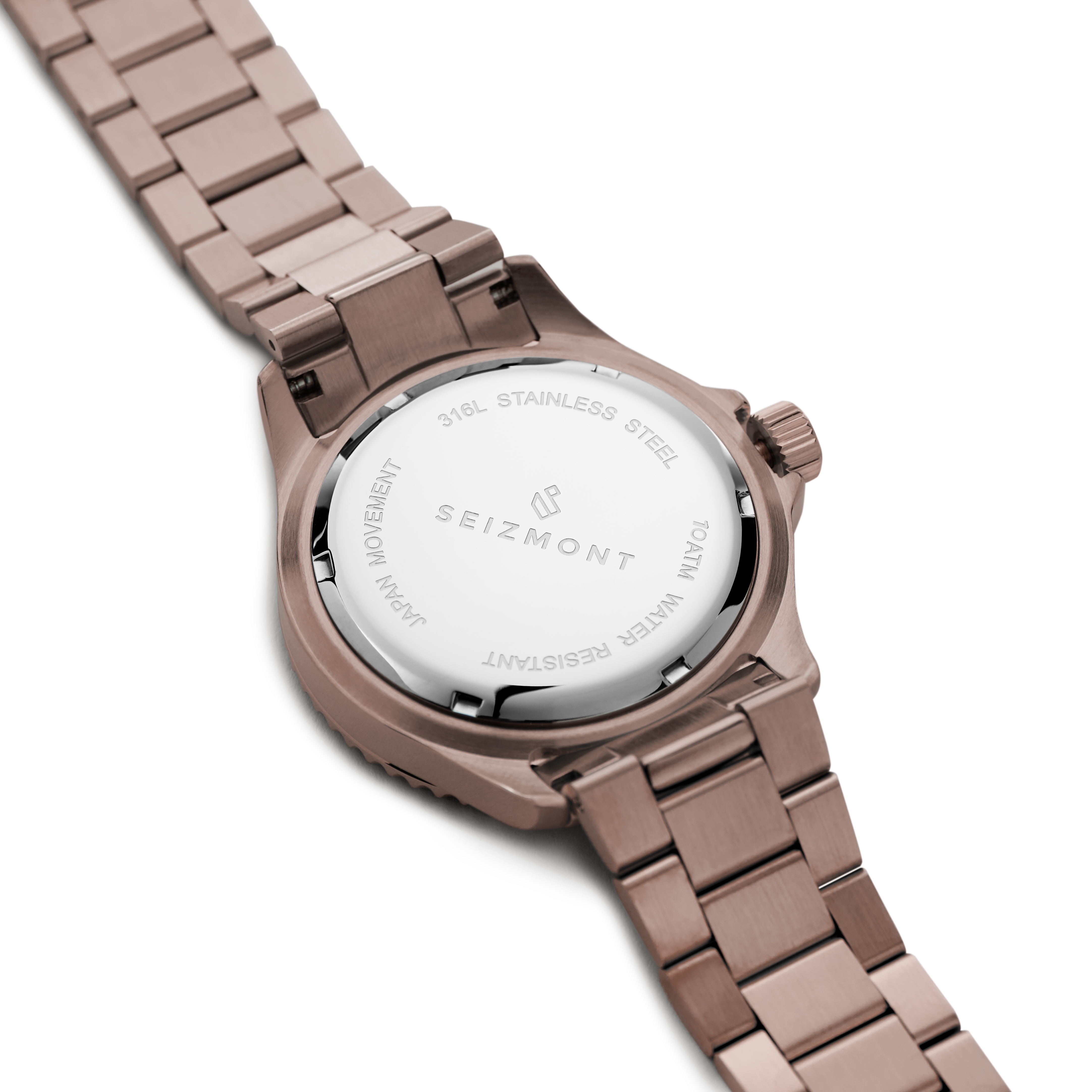 Tide | Rose Gold-Tone Stainless Steel Dive Watch With Black
