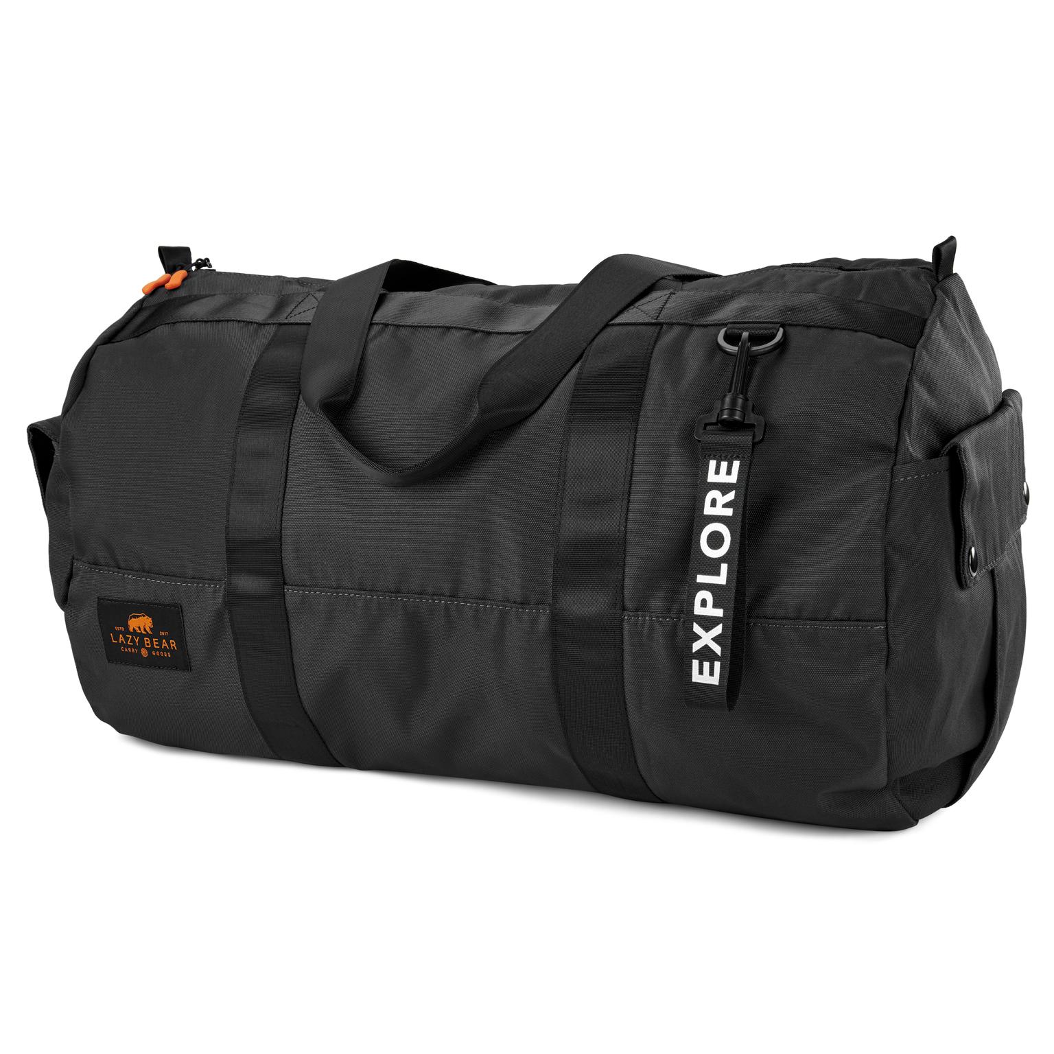 Lealand Black Foldable Duffel Bag Lealand Black Foldable Duffel Bag