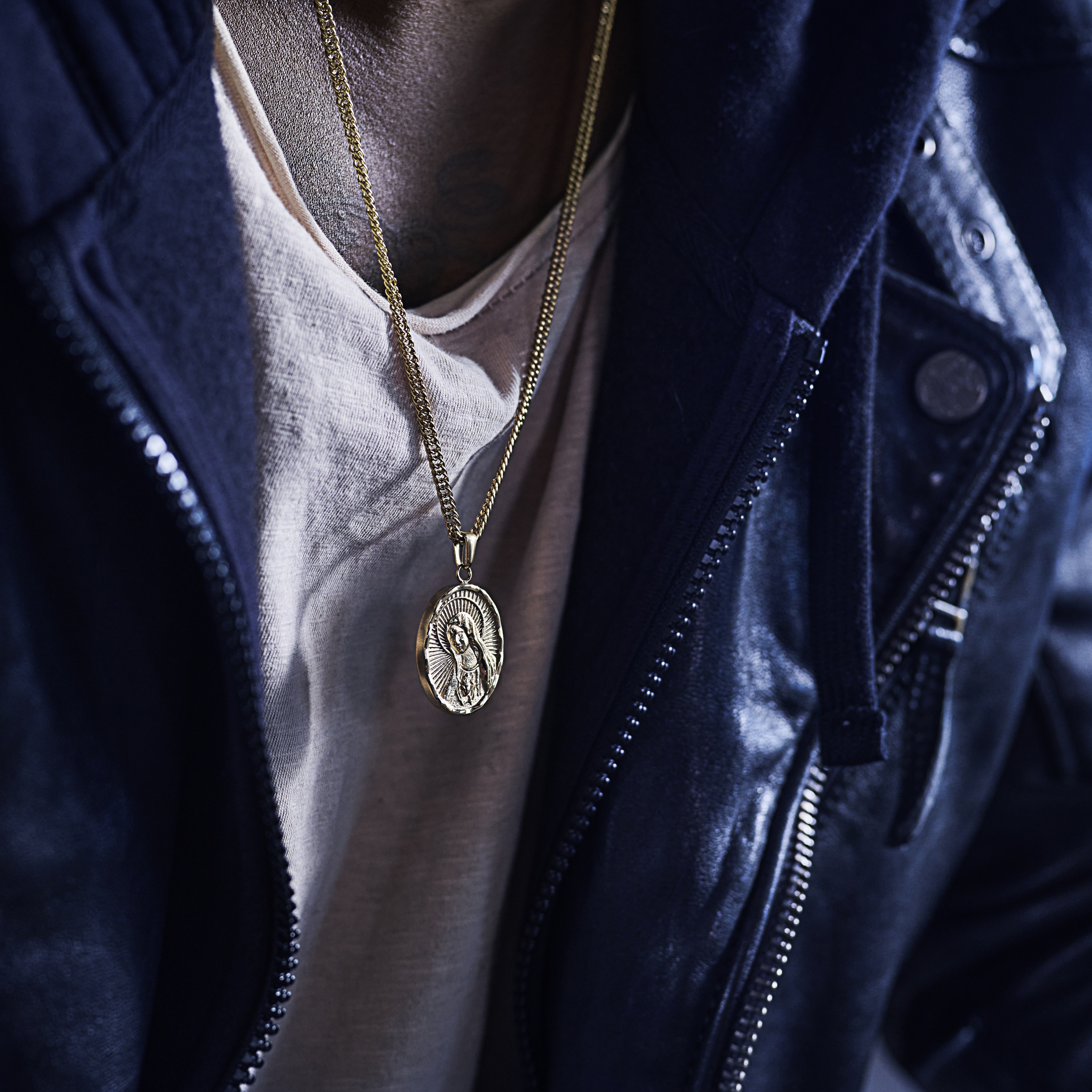 Sanctus | Златисто колие Непорочното сърце на Дева Мария - 2