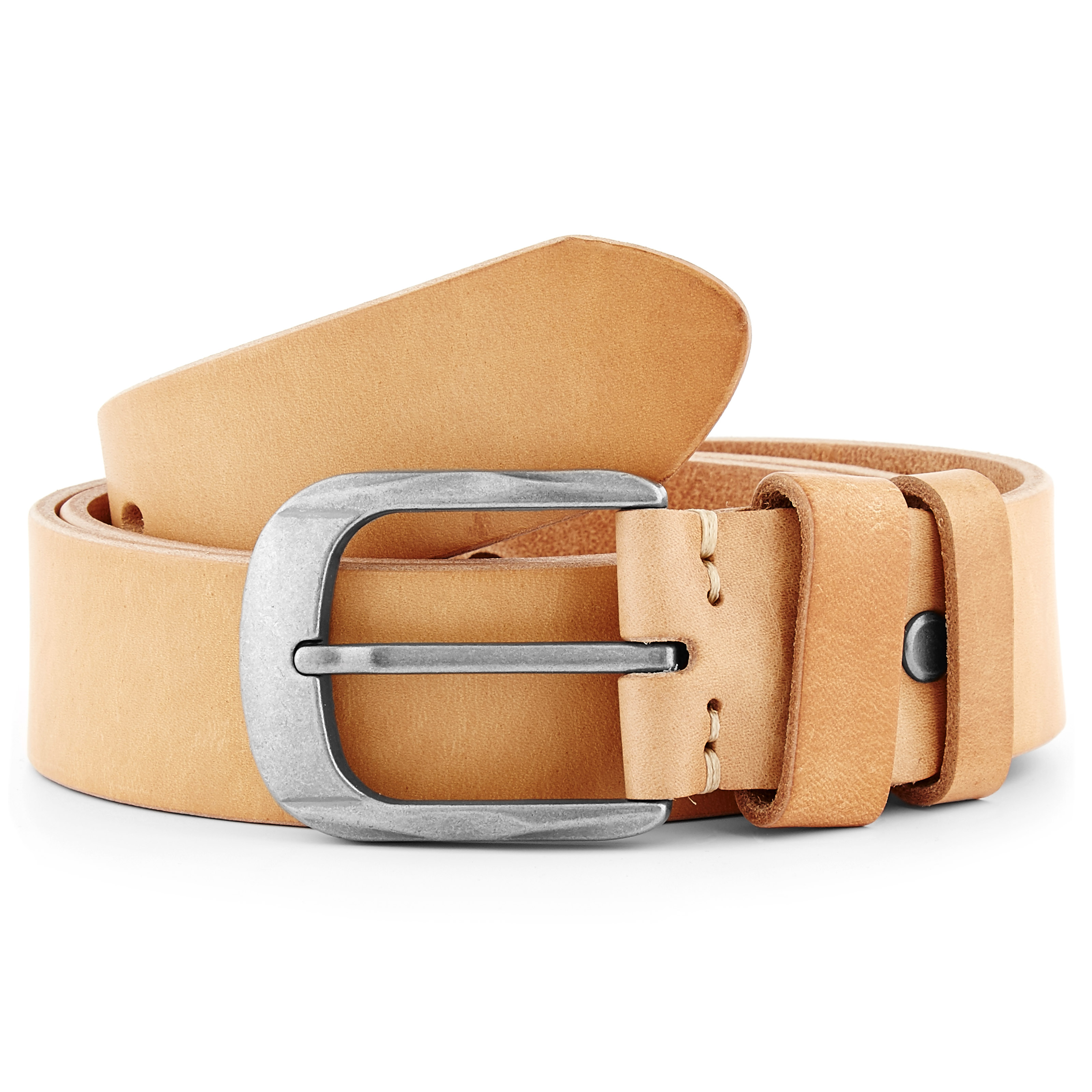 Smidigt Brunt Läderbälte - 1