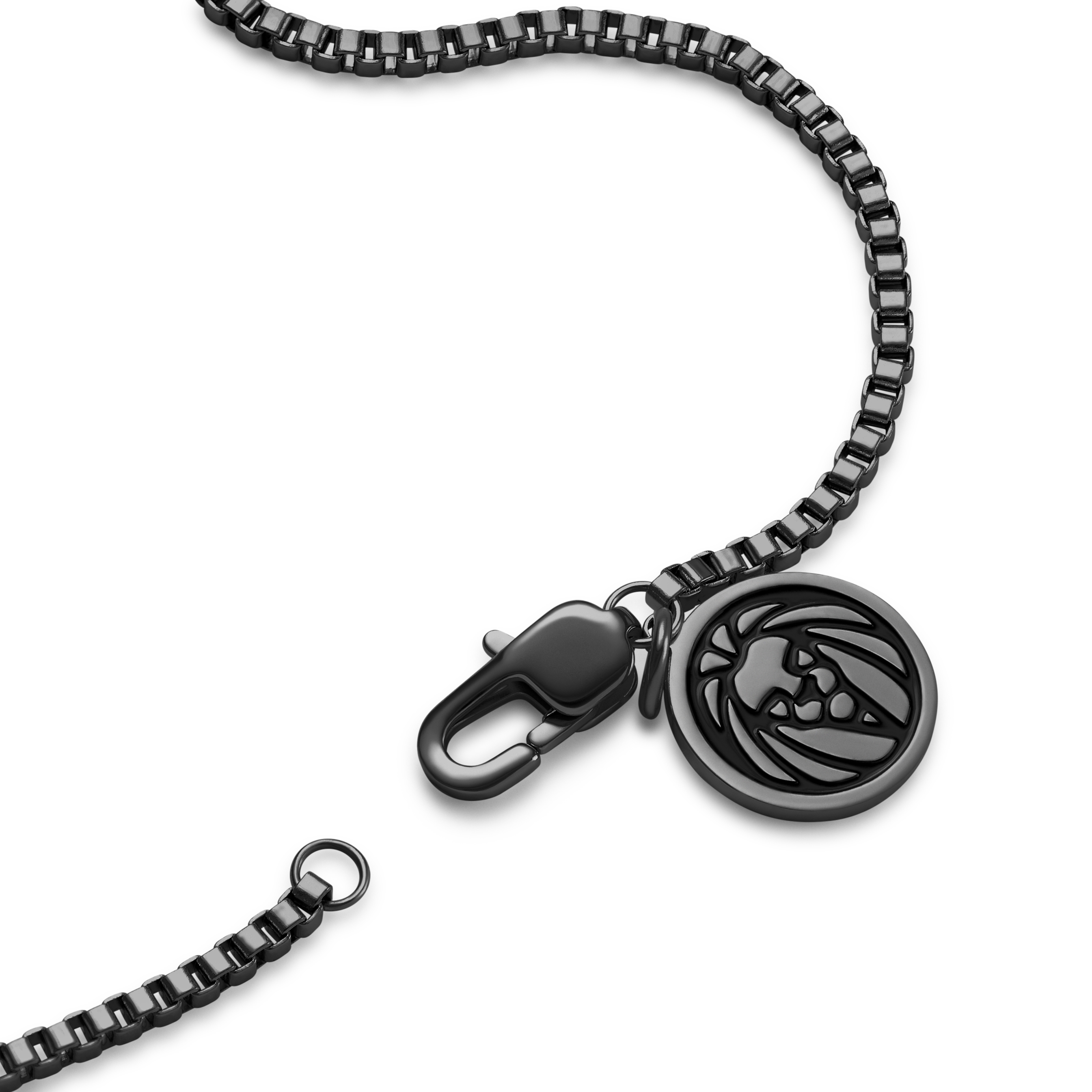 Essentials | 1 mm Gunmetal Black Square Box Chain Necklace - 4