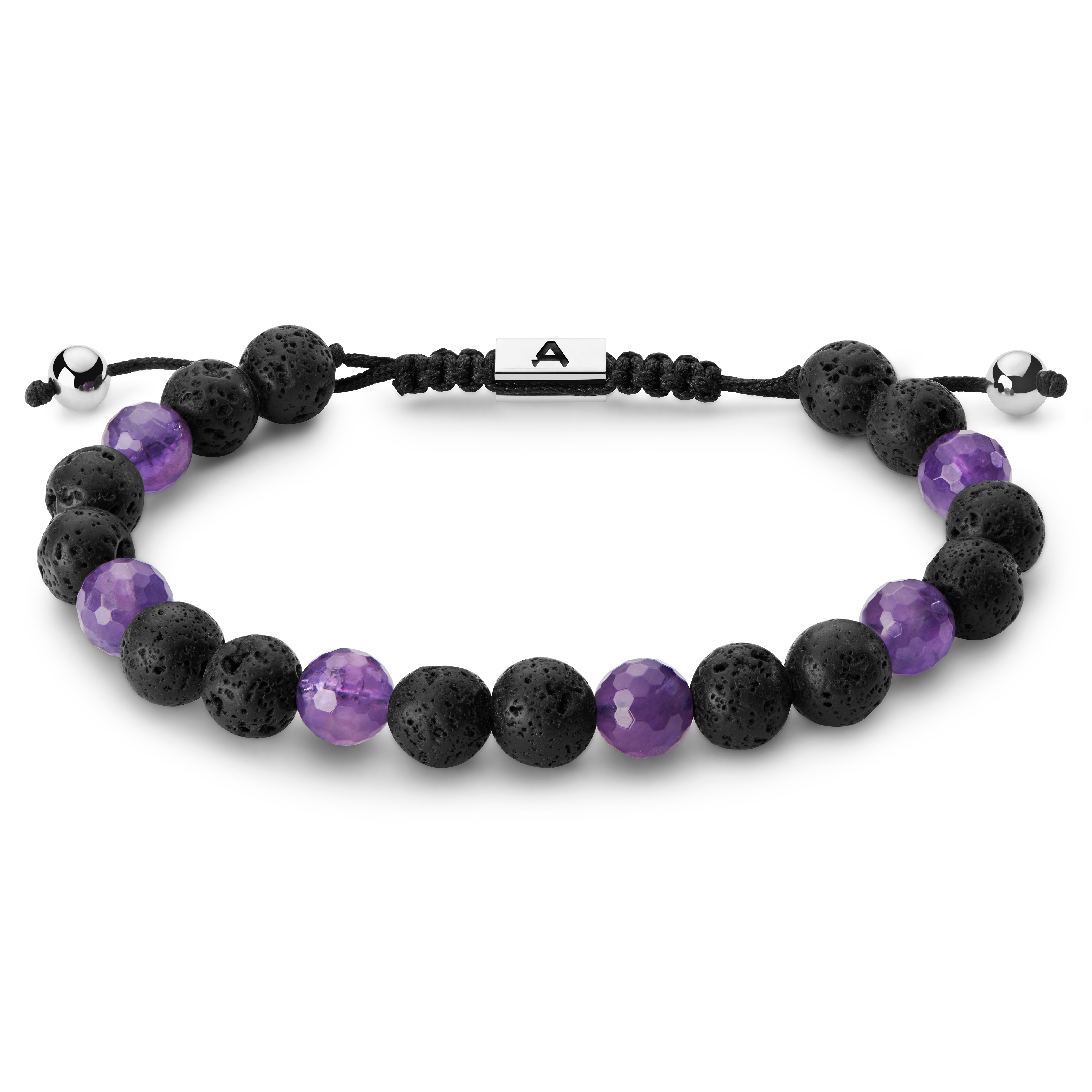 Purple hot sale beaded bracelet