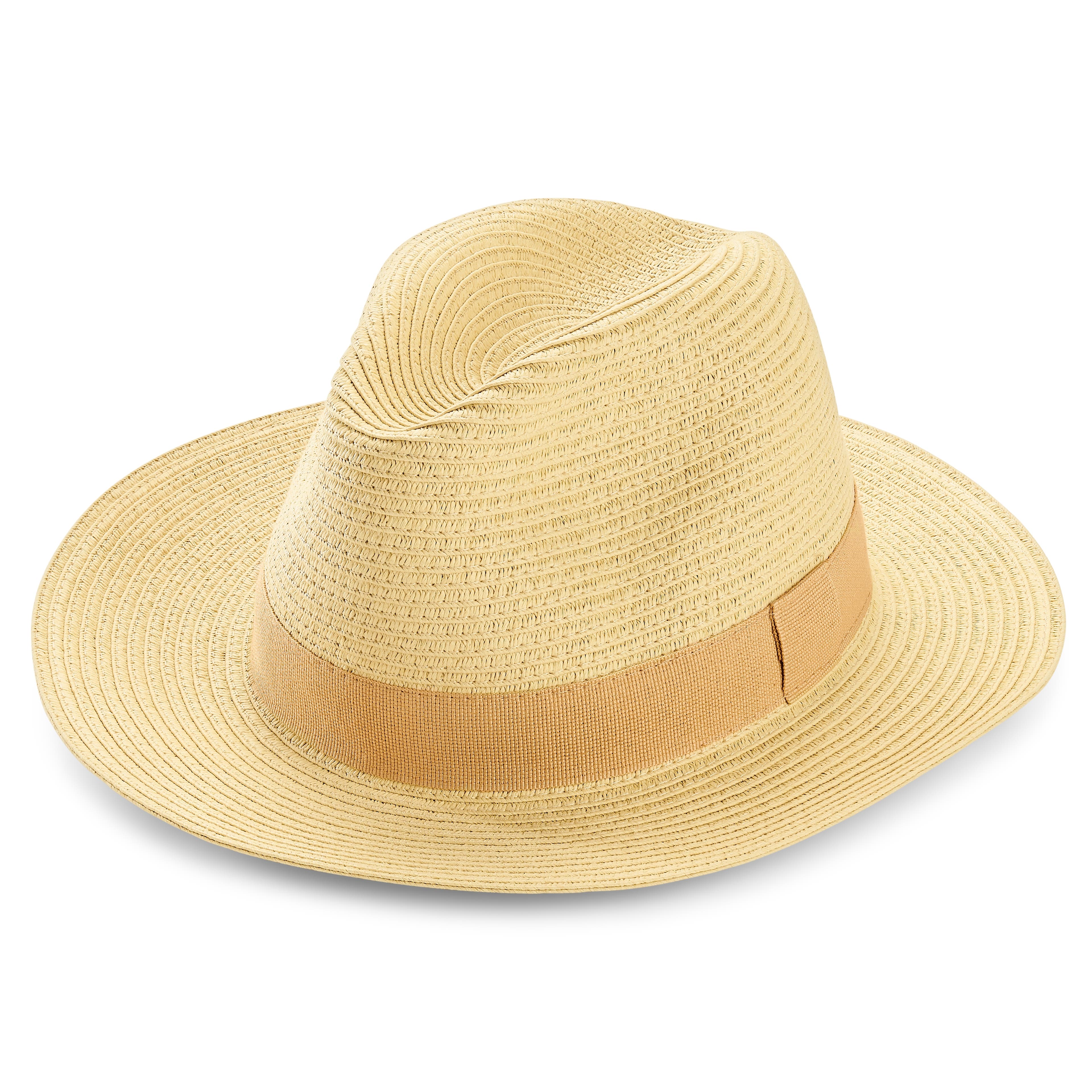 Lacuna | Béžový slaměný klobouk Fedora