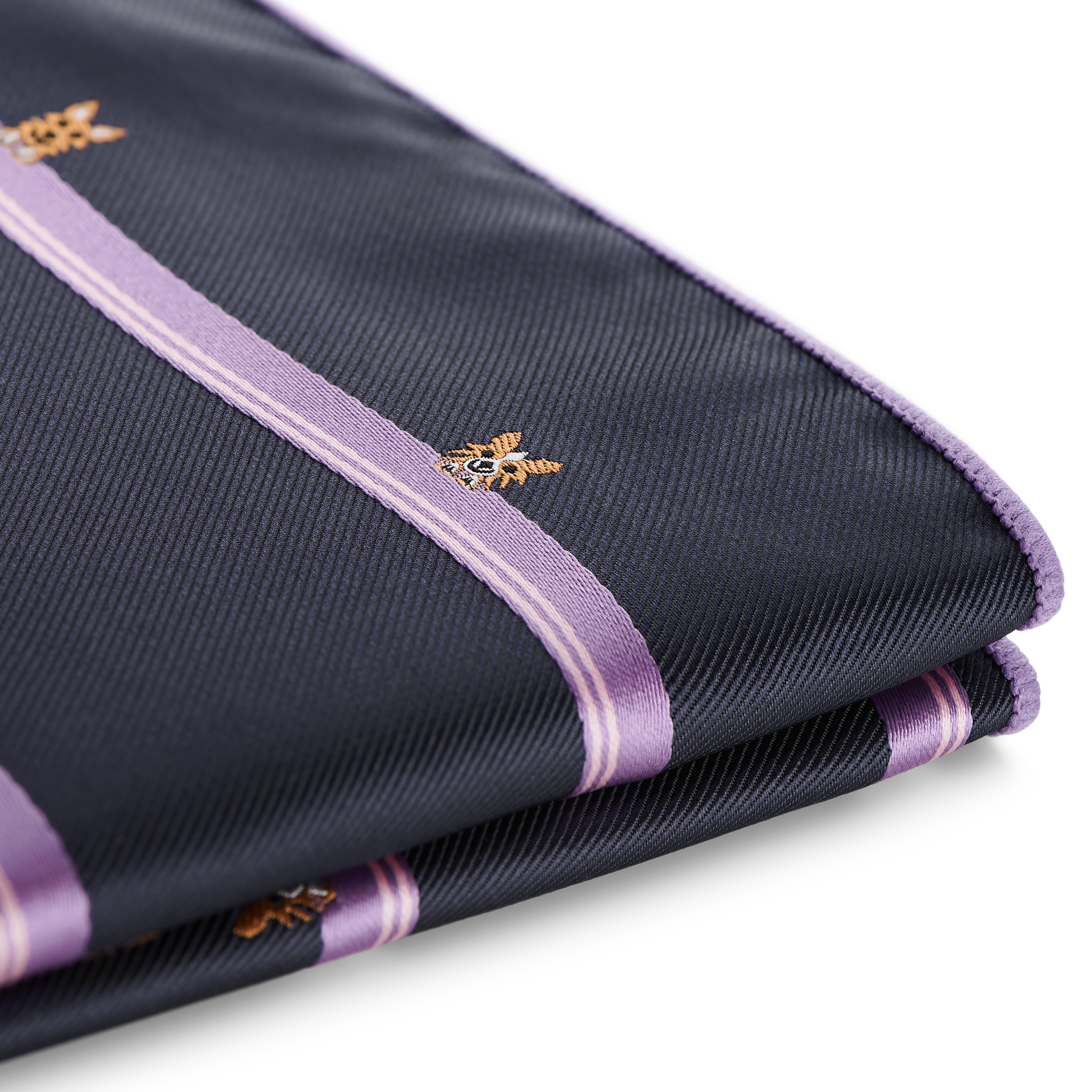 Zoikos | Navy Dog Pocket Square - 3