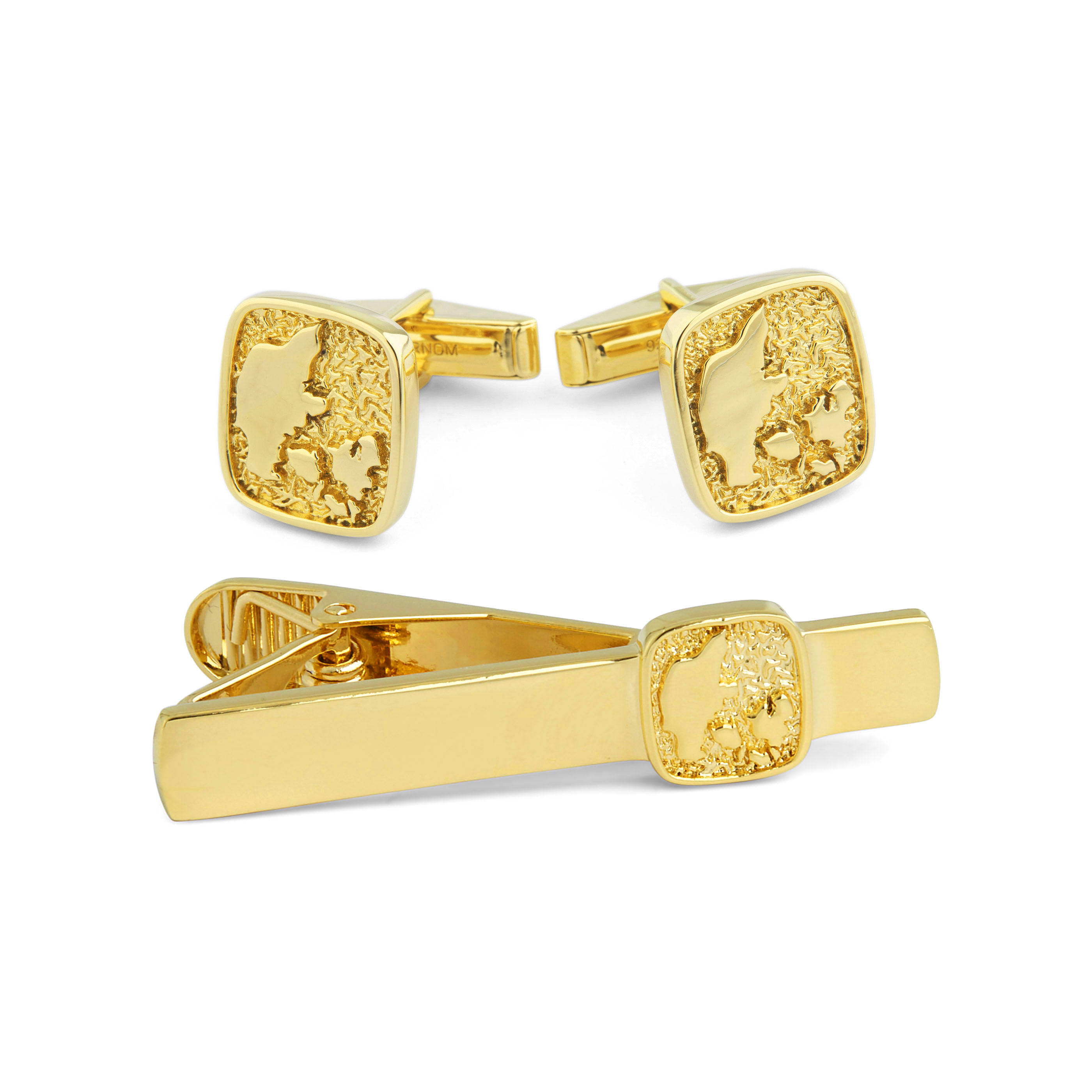 Kunnianosoitus Tanskalle - lyhyt kultainen setti, 925-hopeaa - 1