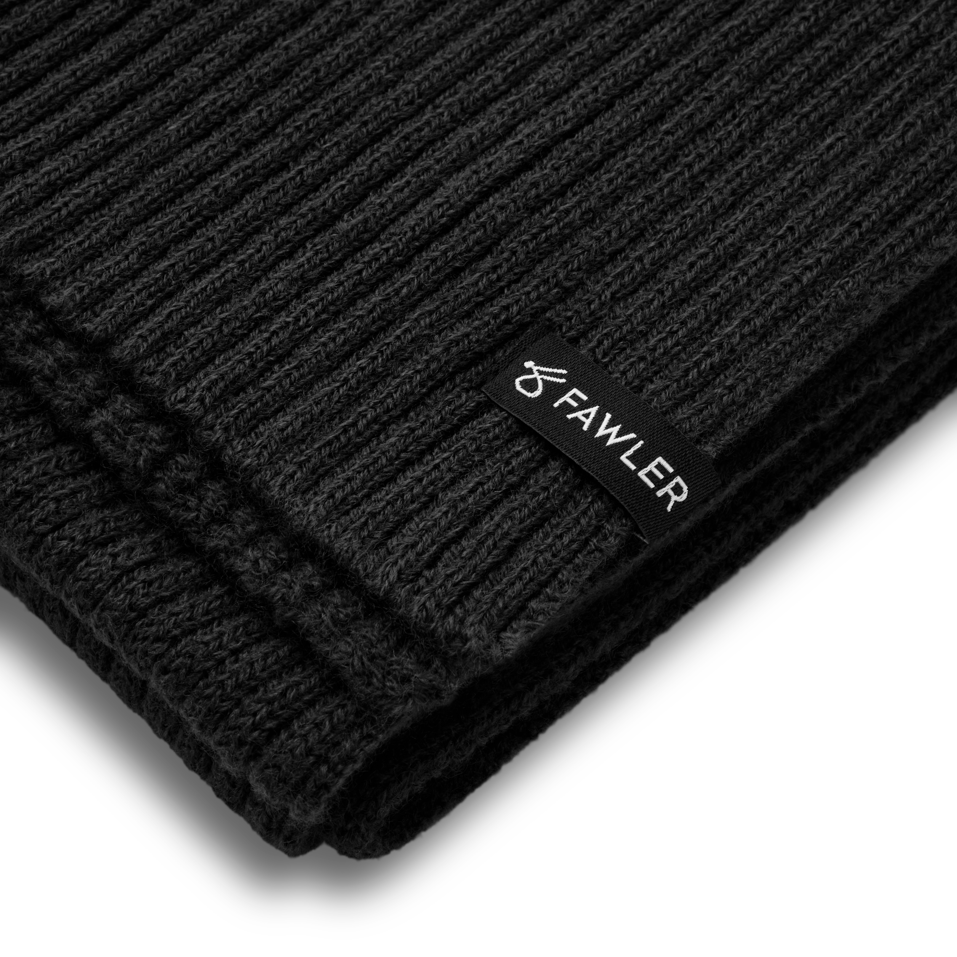 Arctic | Zwarte Geribde Sjaal van Wolmix - 3