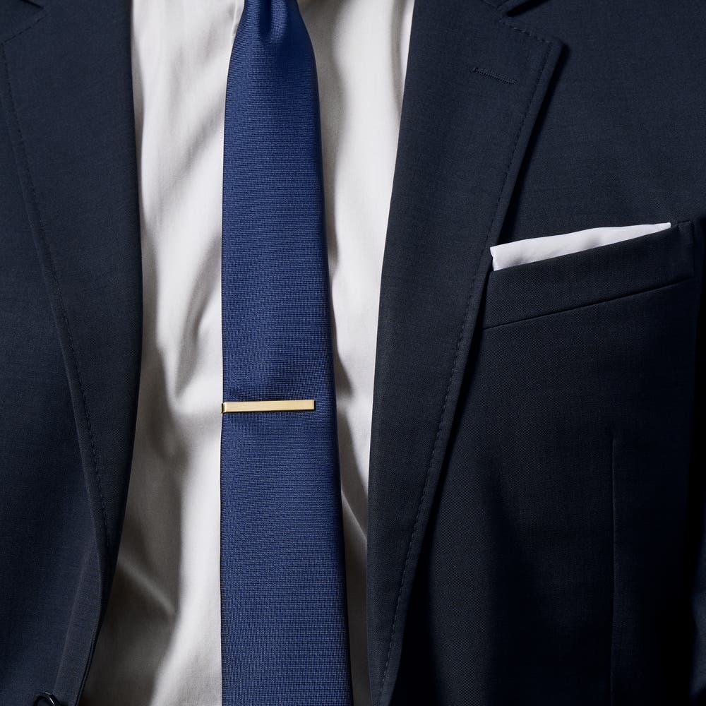 hover: Matte Gold-Tone 1 3/5" (4 cm) Tie Bar hover: Matte Gold-Tone 1 3/5" (4 cm) Tie Bar