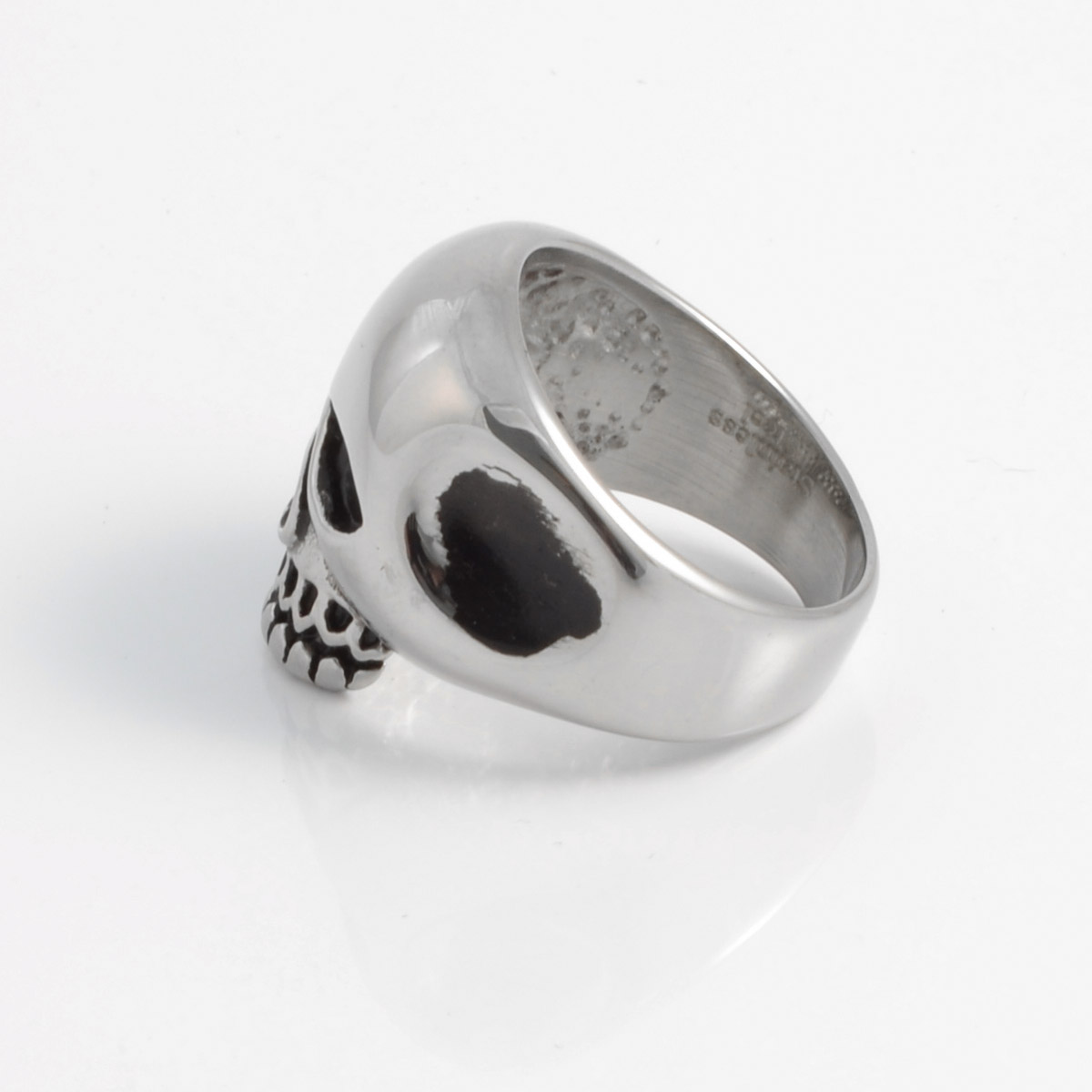 Skelettkopf Stahlring - 2