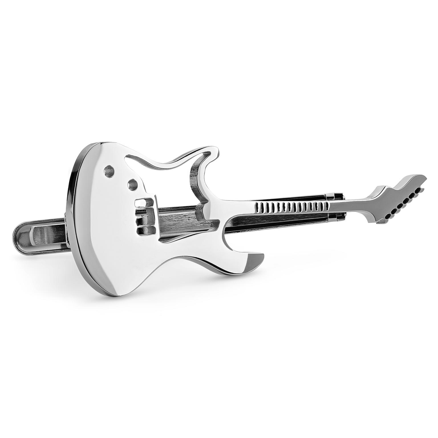 Echus | Alfiler de corbata de guitarra plateado Echus | Alfiler de corbata de guitarra plateado