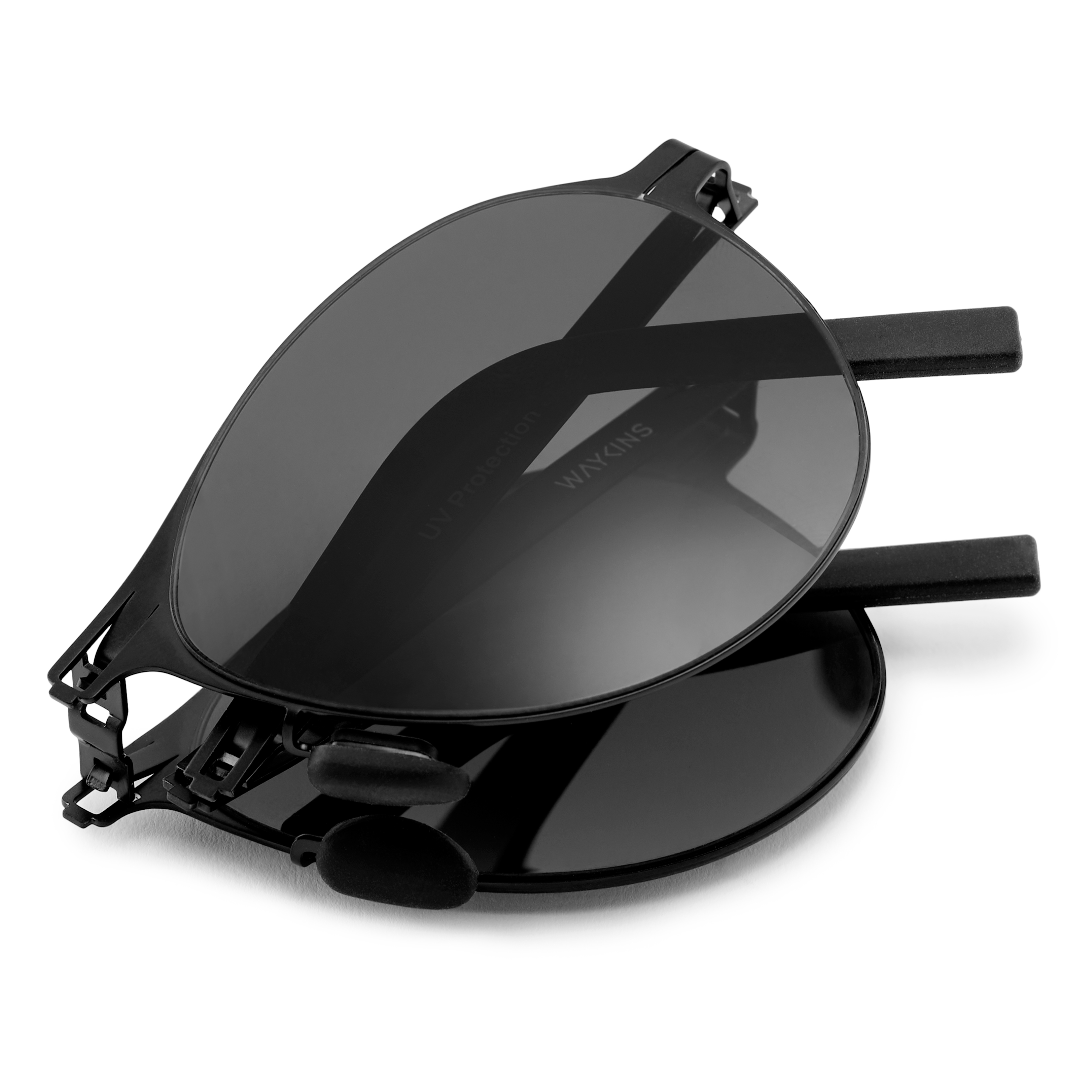 Skládací sluneční brýle Whitmore Thea v černé barvě - 2