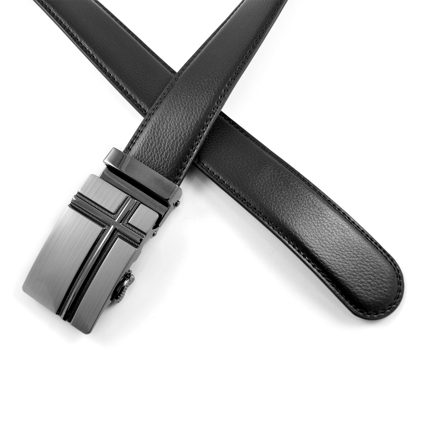 Cross Buckle Automatic Belt - 2