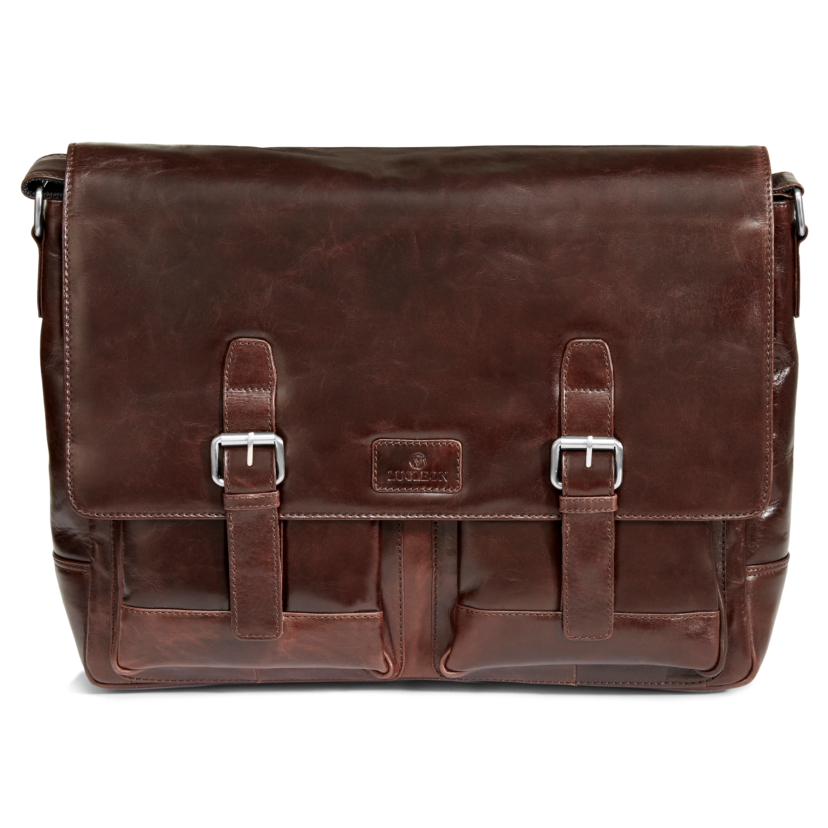 Dunkelbraune Jasper Messenger Ledertasche - 2