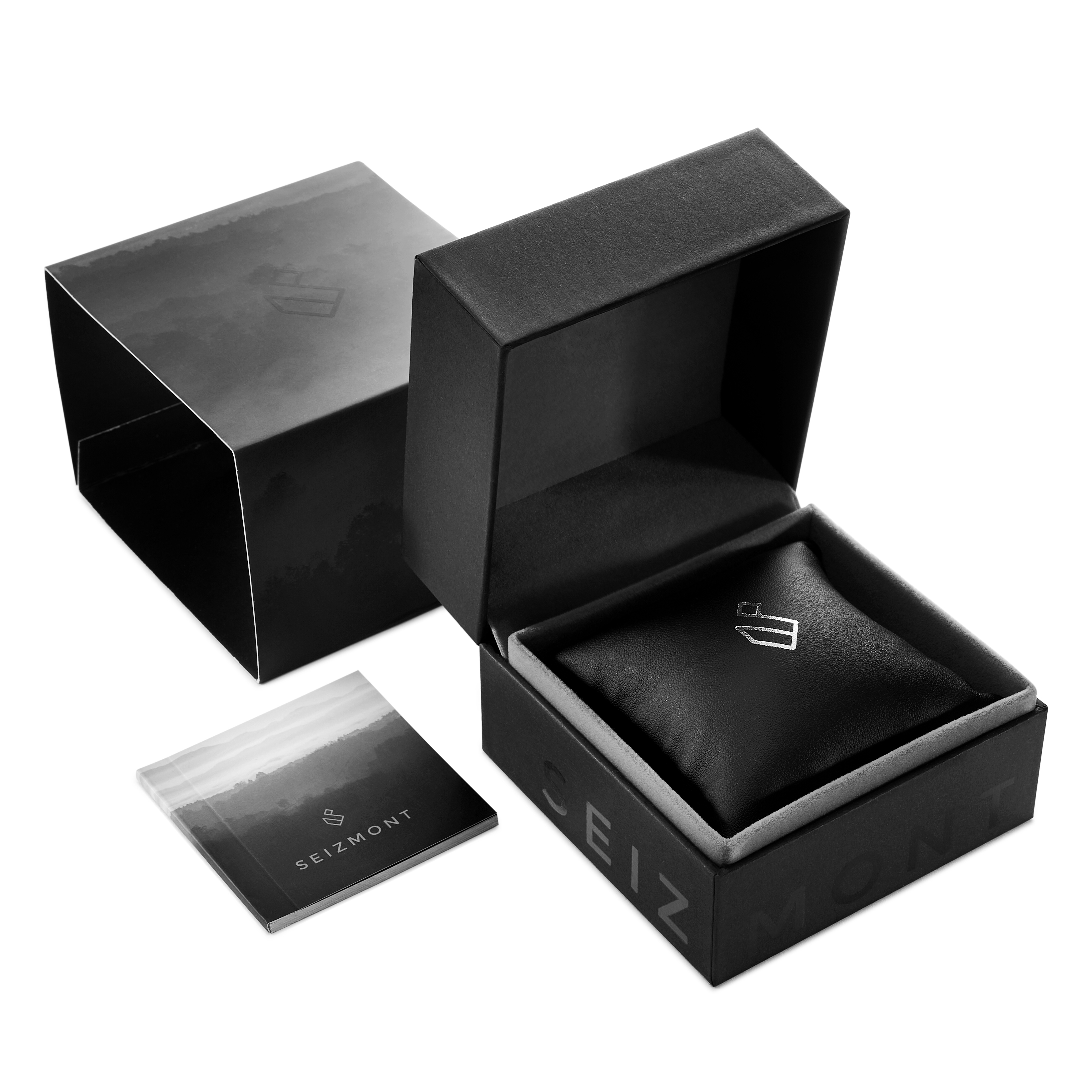 Troika II | Black Dual-Time Watch With Black Dial, Silver
