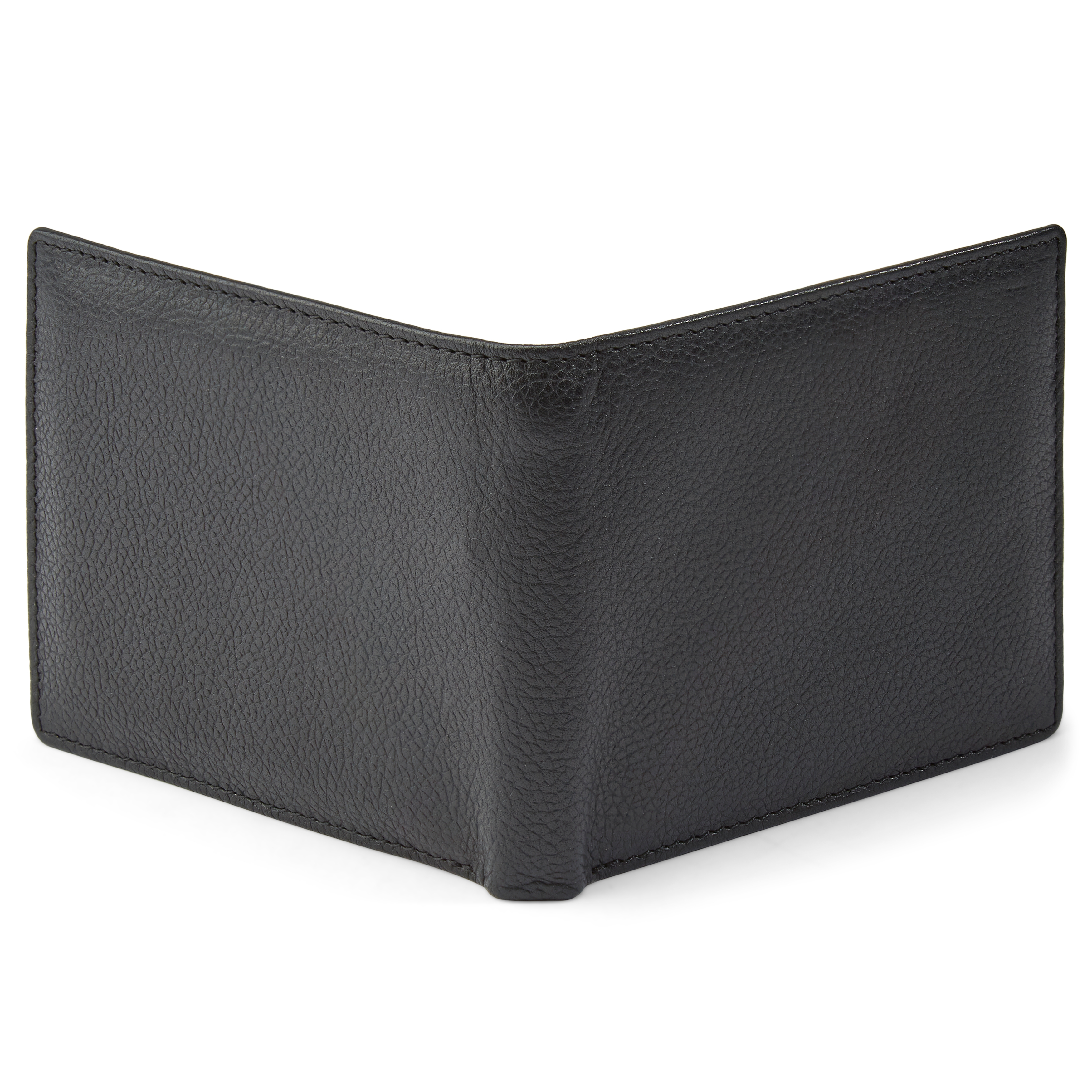 Black Leather RFID-Blocking Wallet - 4