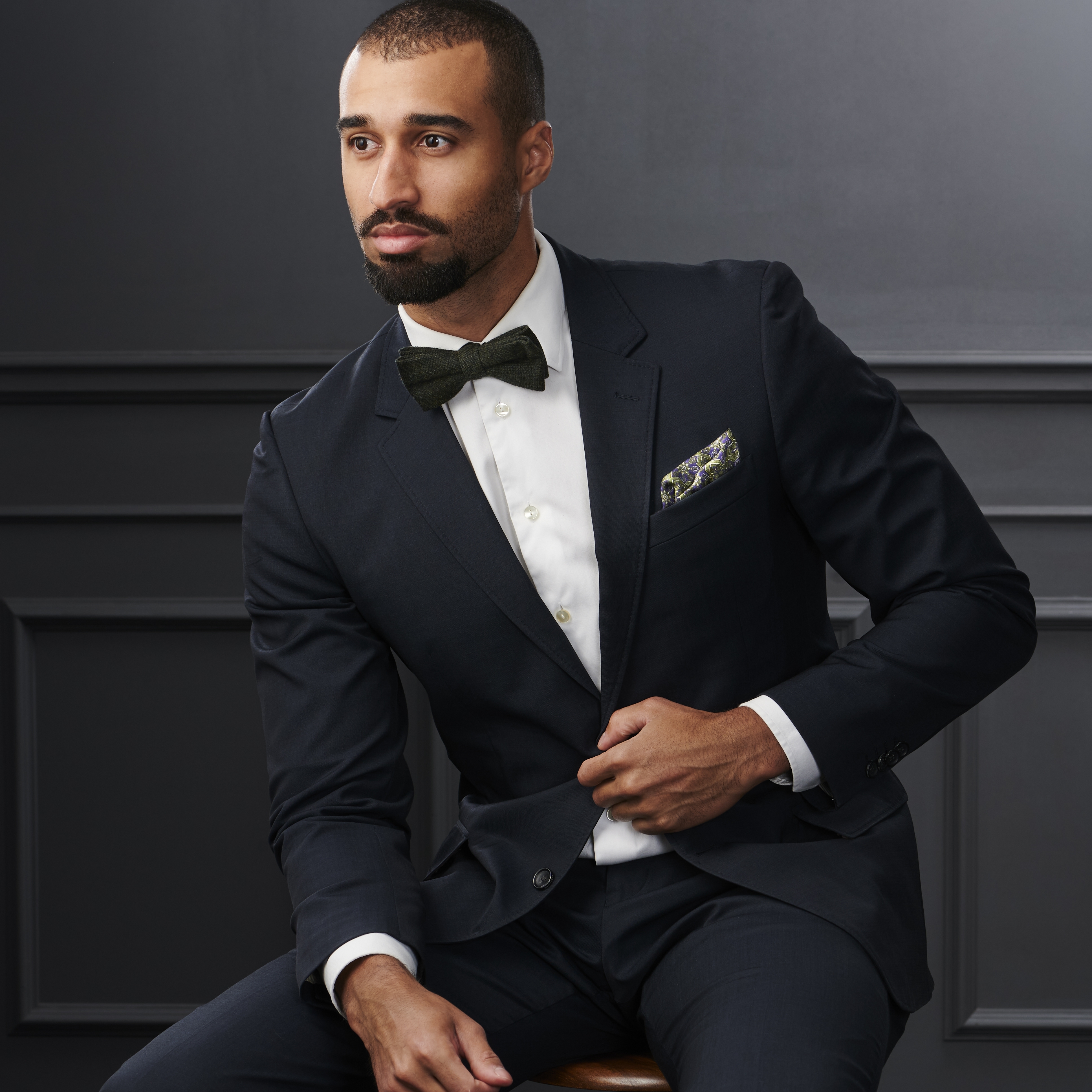 Breck Silk Brux Pocket Square - 6