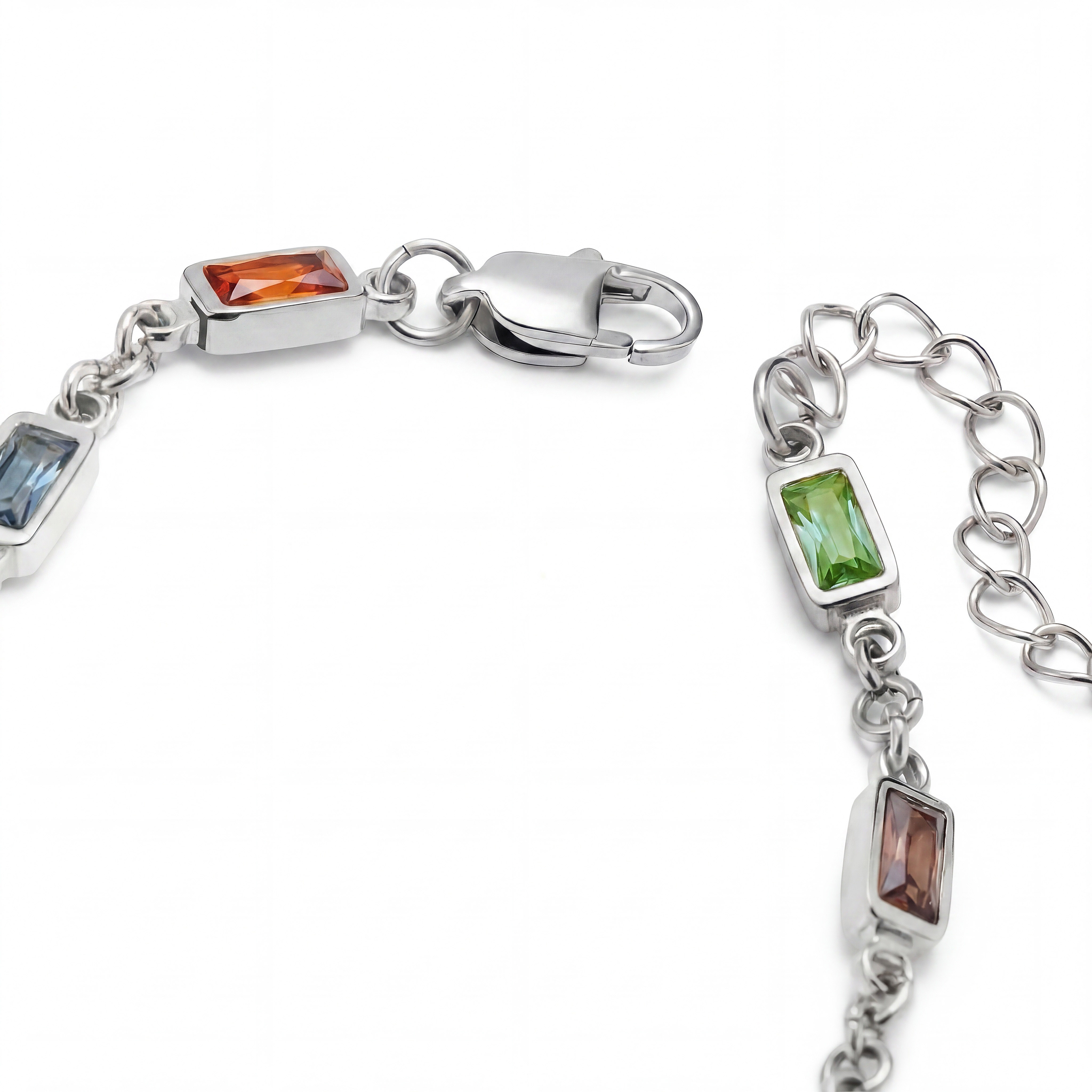 Prism | Krystalglas & Sølvtonet Spectrum Armbånd - 2