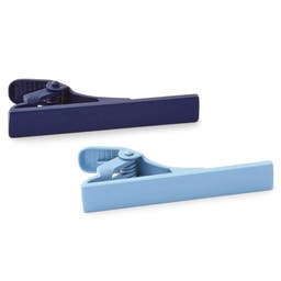 Blaues Krawattenklammer-Set